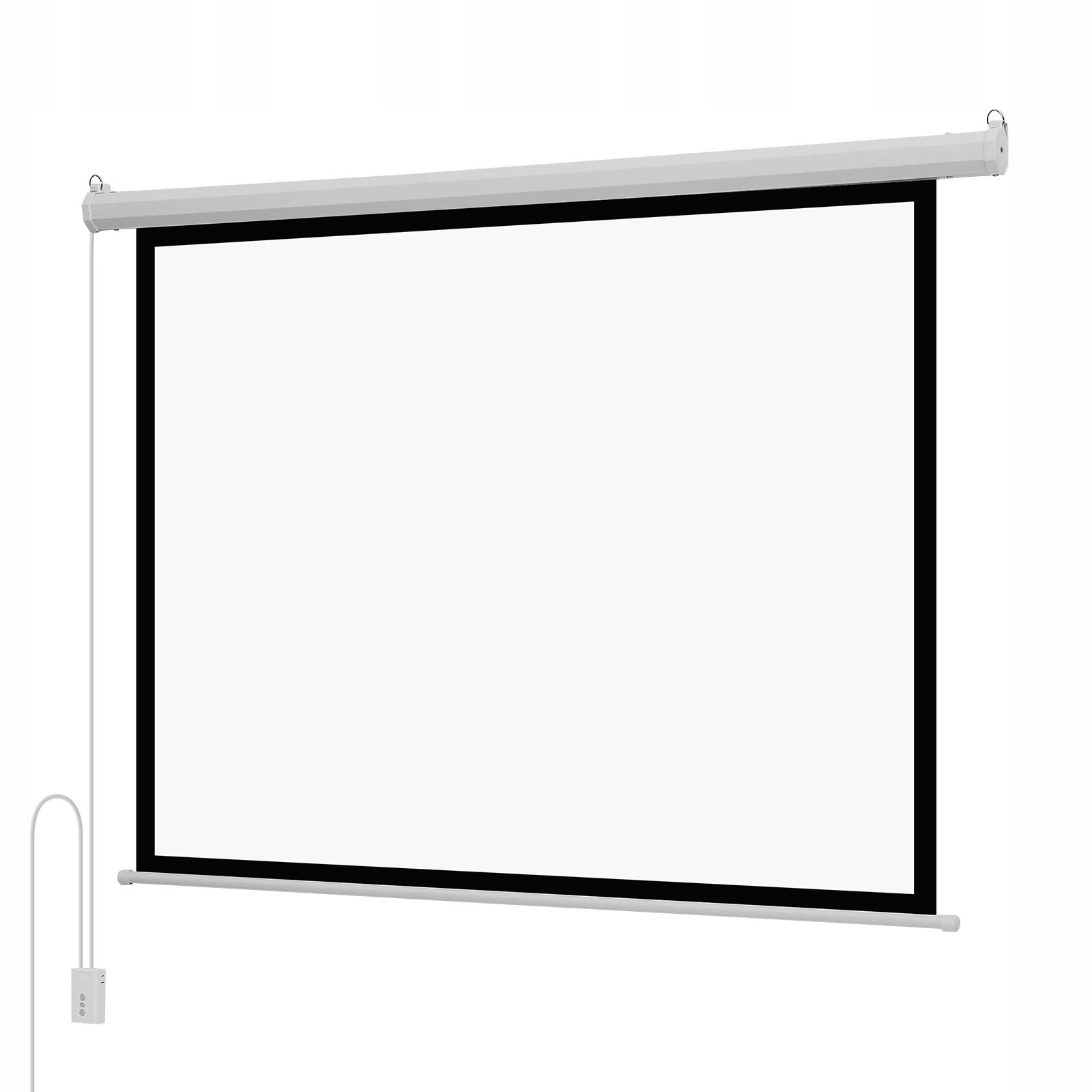 Projection Screen 182,9CM 4:3 1080HD Retractable Portable With Remote Control