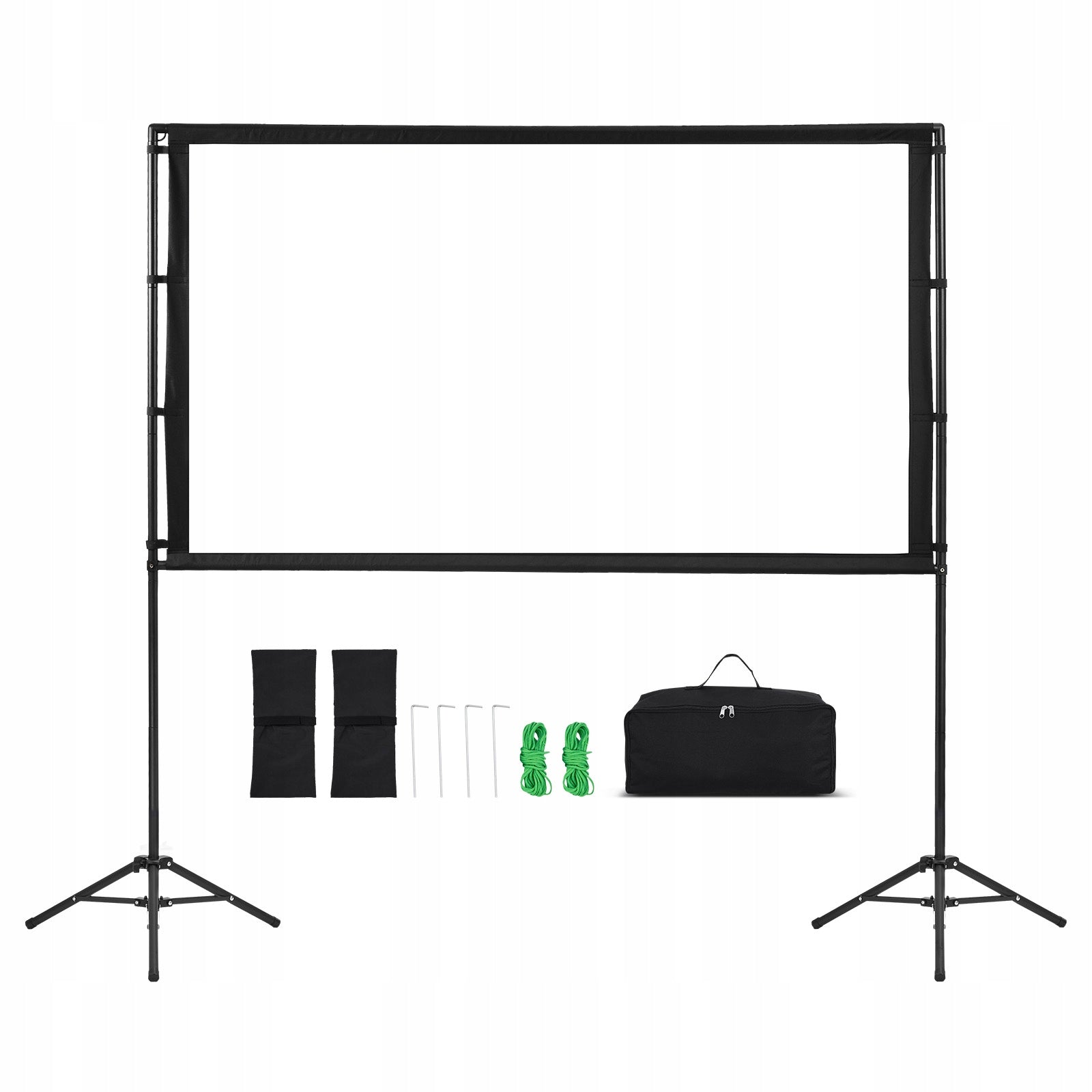 Projection Screen 84" Quick Assembly And Storage With Adjustable Stand Brand SucceBuy