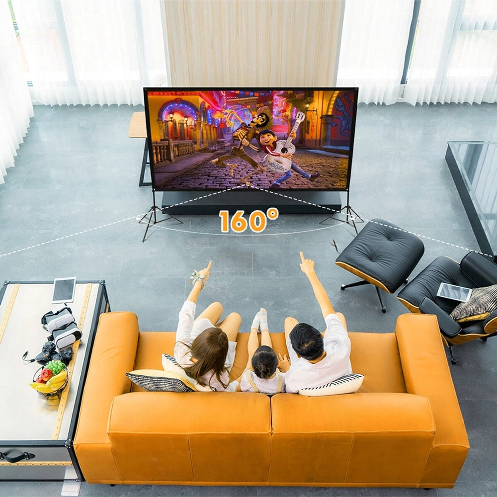 Projection Screen On Tripod 100 Cali 16:9 4K HD Portable Foldable BEDEE Model BEDEE-S4K-16-9CR100