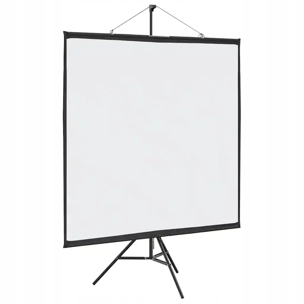 Projection screen 145 x 145 cm matt white with 1:1 tripod