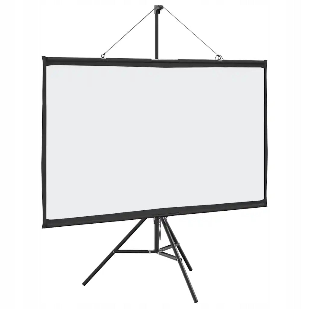 Projection screen 163x98 cm matt white with tripod 72" 16:9