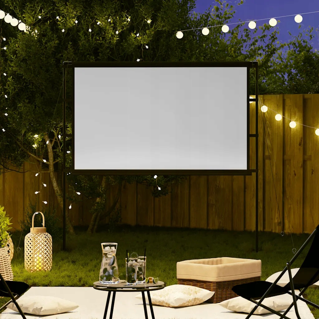 Projection screen 191 x 115 cm, matt white, 84'' 16:9, polyester Packaging status original