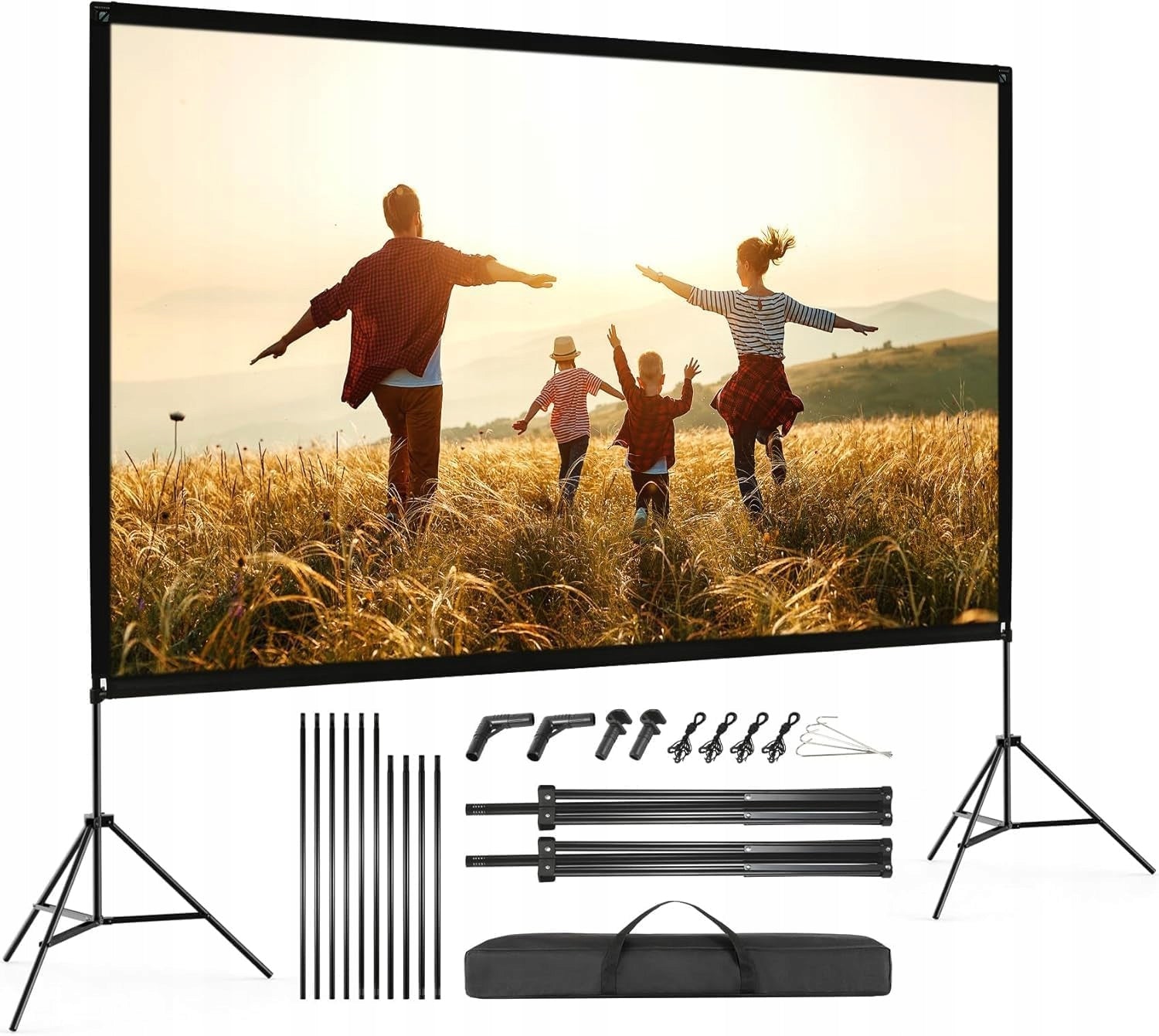 Projection screen VISULAPEX 100 inches HD 4K aluminum stand