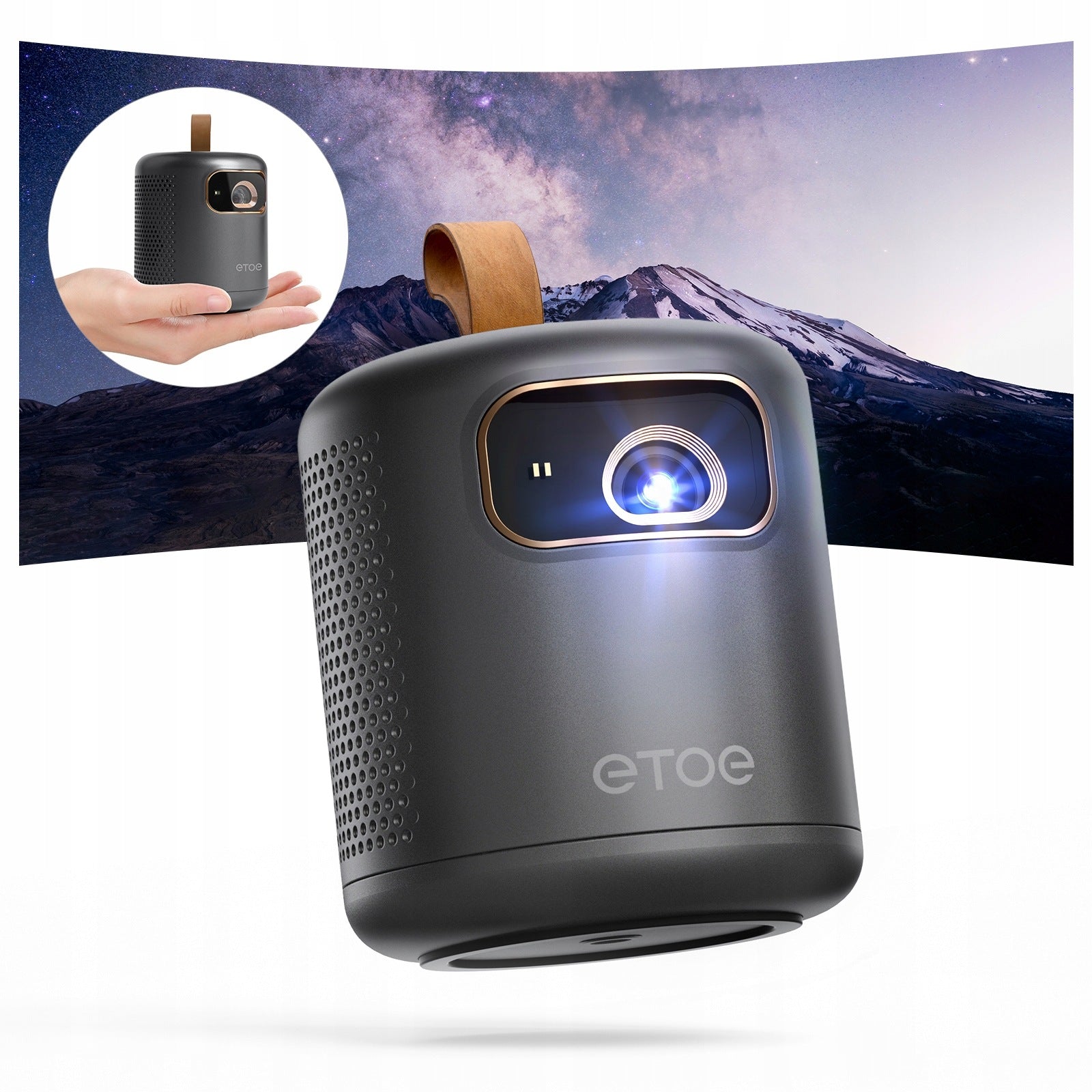 Projector ETOE Dolphin Google TV 1080P DLP Lumen Netflix WiFi 5G Bluetooth