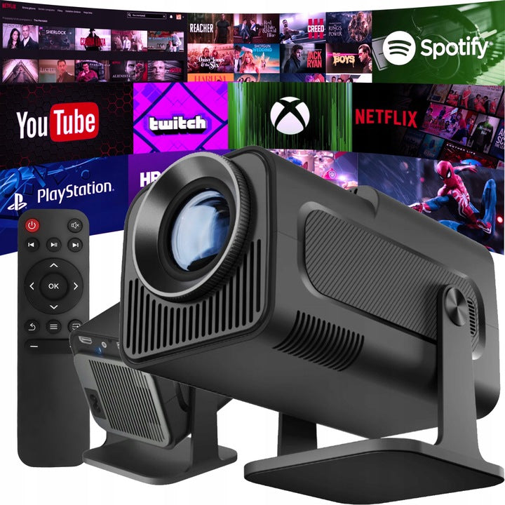 Projector HY320 Android 13 4K Smart TV 2/16GB WiFi Bluetooth Rotary 2026 Manufacturer code HY320 MINI BLACK