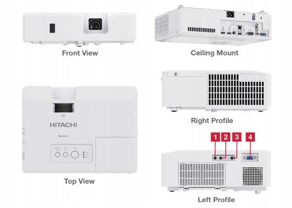 Projector Hitachi CP-EX3051WN +HANDLE FREEBIE Brand Hitachi