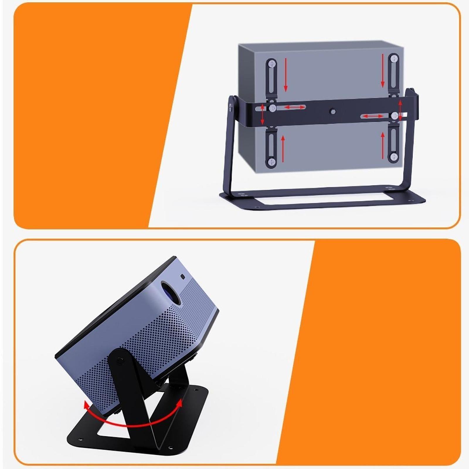 Projector Holder Angle Adjustment 360 Degree Rotatable Projector black Packaging status original