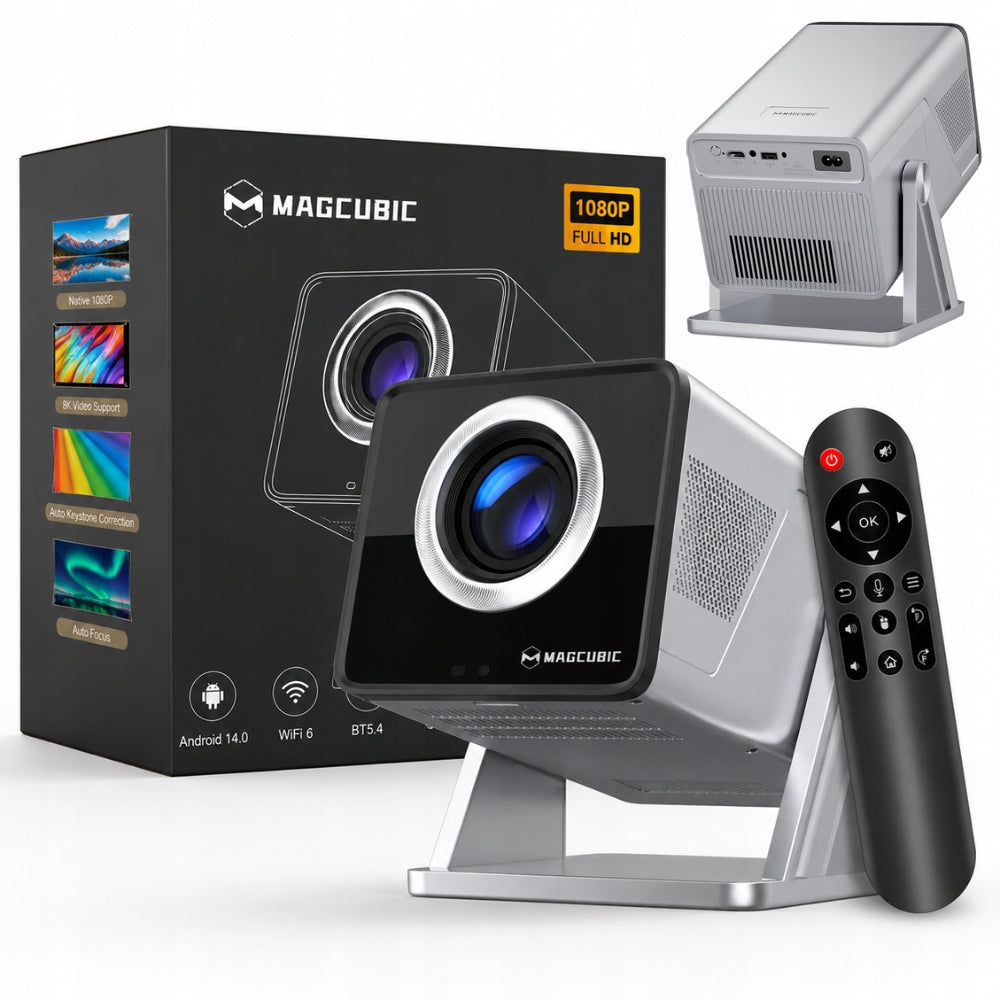 Projector Magcubic X7 8K Android TV 14 SMART BOX WiFi6 BT5.4 1000ANSI 1080P