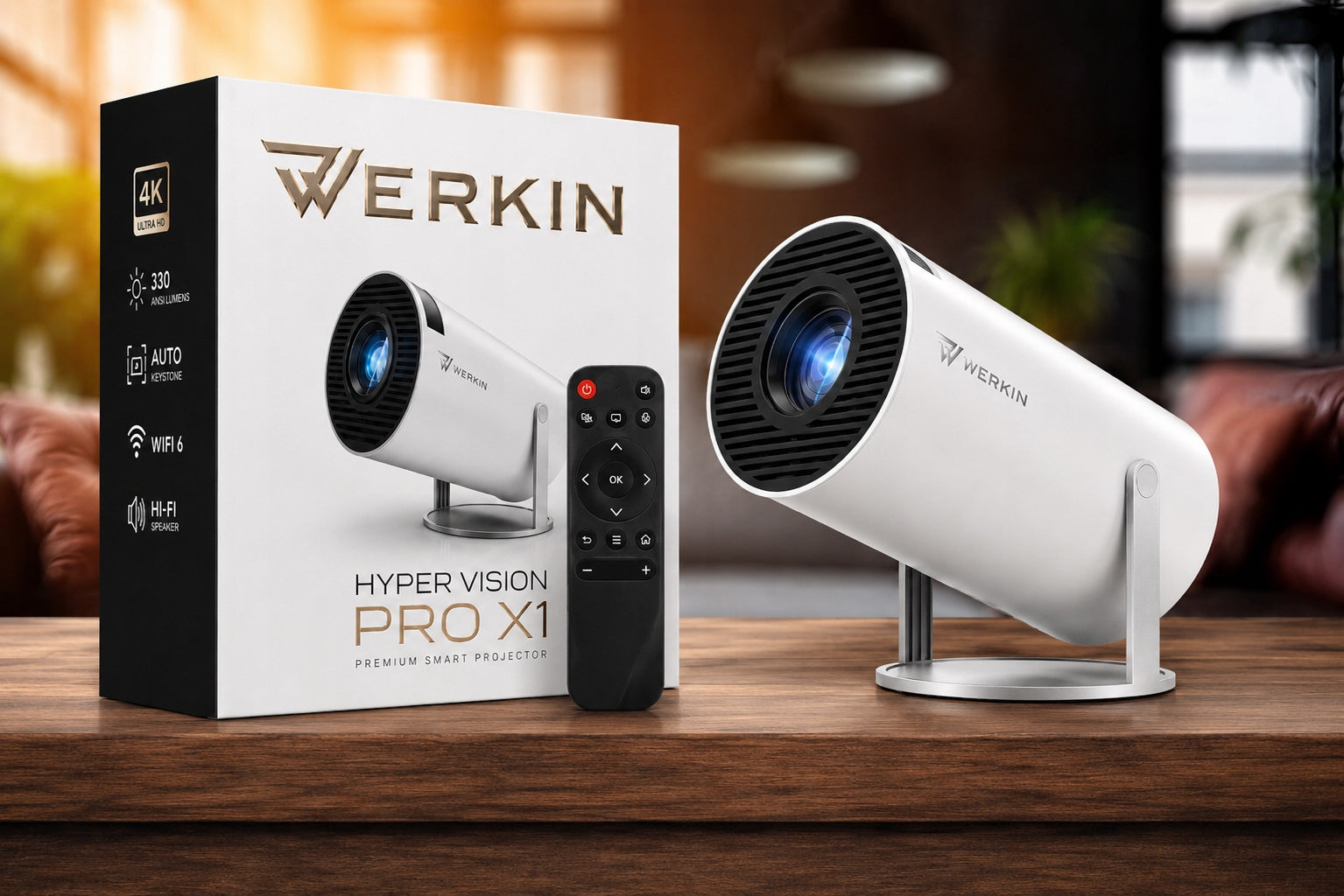 Projector Portable Android Smart Mini TV 4K LED Speaker WIFI Manufacturer code Projektor Rzutnik Przenośny Android Smart PRO