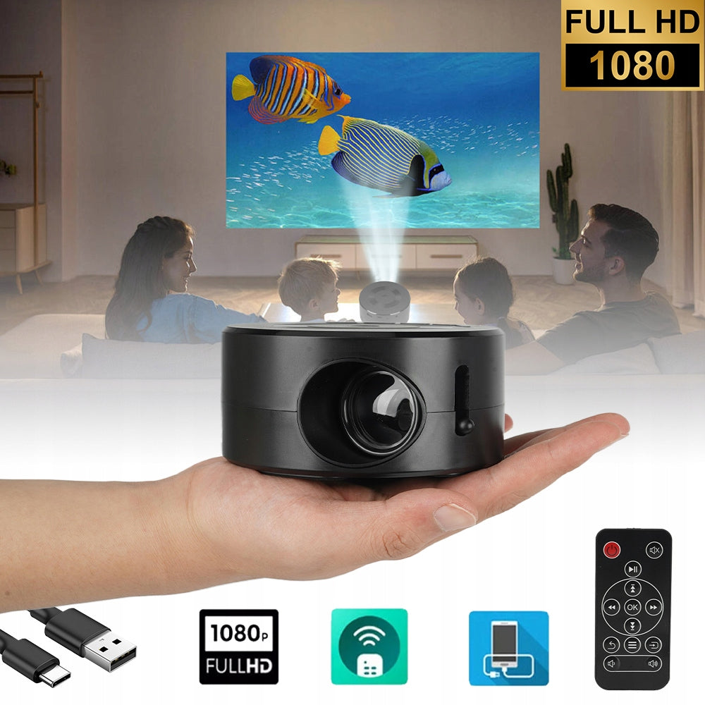 Projector Portable Home Theater Mini Led Full Hd Usb For Game Movies Basic resolution (px) other