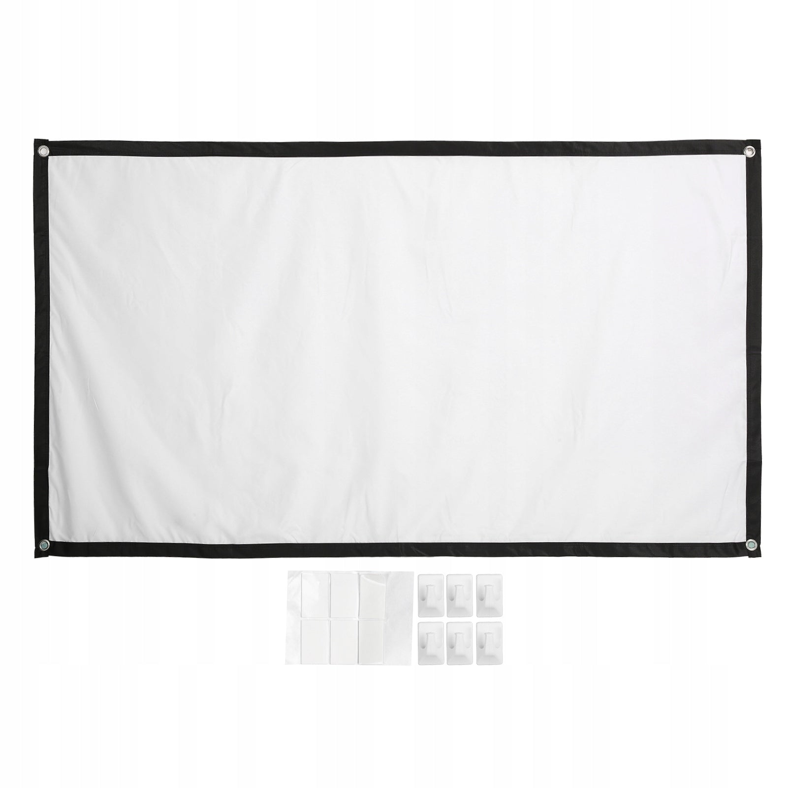 Projector Screen, 16:9 84 inch Projection Screen with Movie Hook for wn