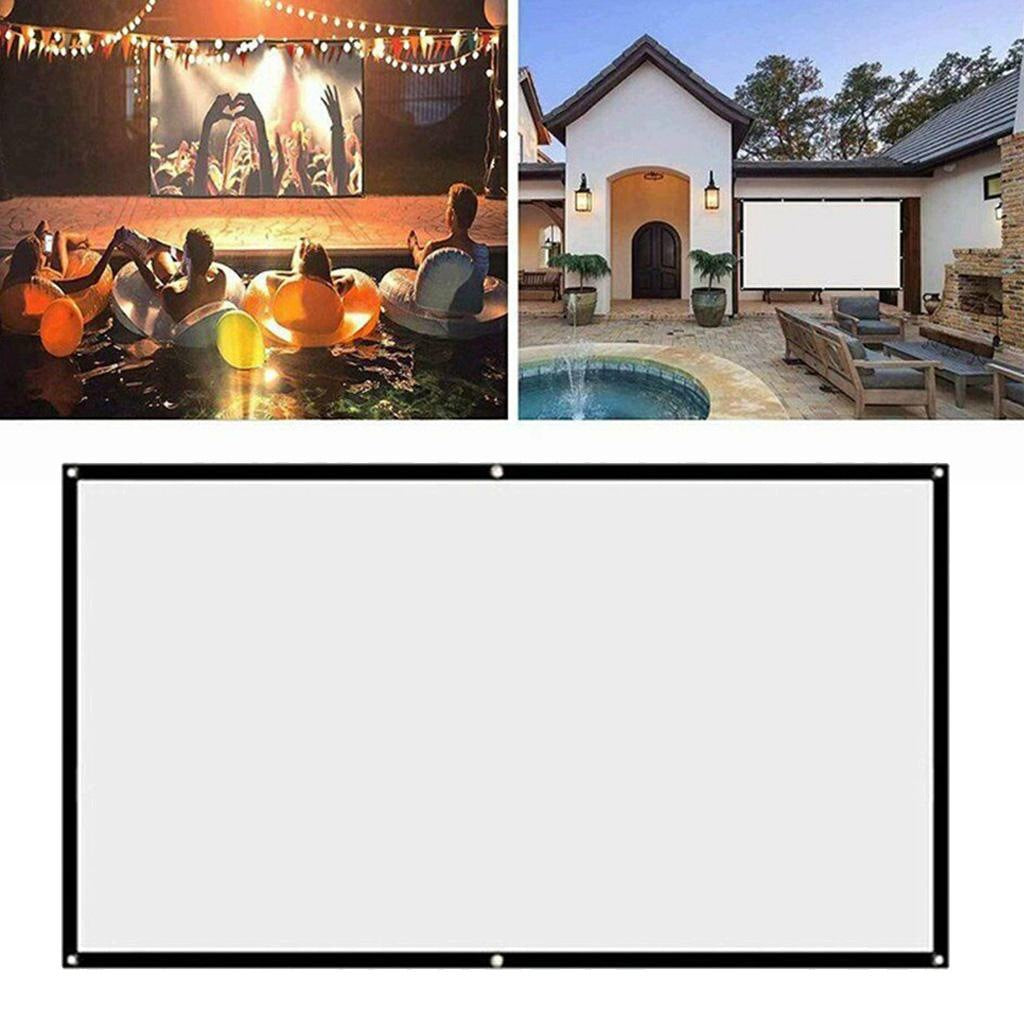 Projector Screen, 16:9 & HD Foldable & Portable Anti Wrinkle 100 inch 4:3