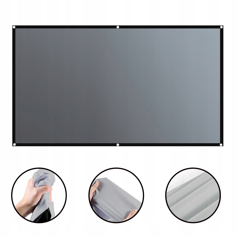 Projector Screen 84 Cali Portable Foldable Full HD 4K Home Cinema Brand no brand