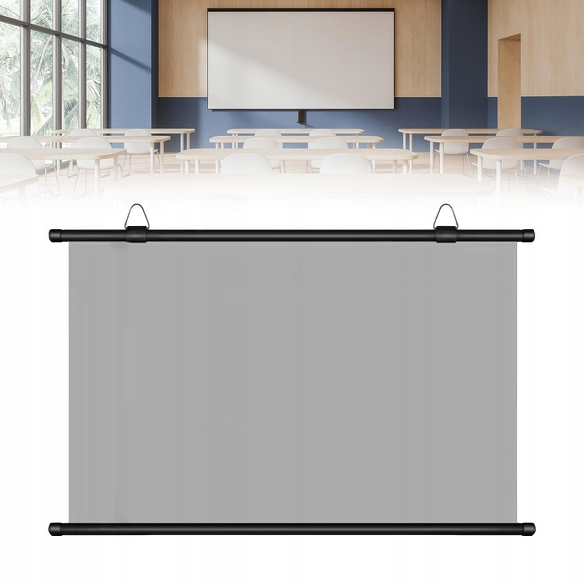 Projector Screen Portable Indoor Outdoor Support Double Sided 16 to 9
