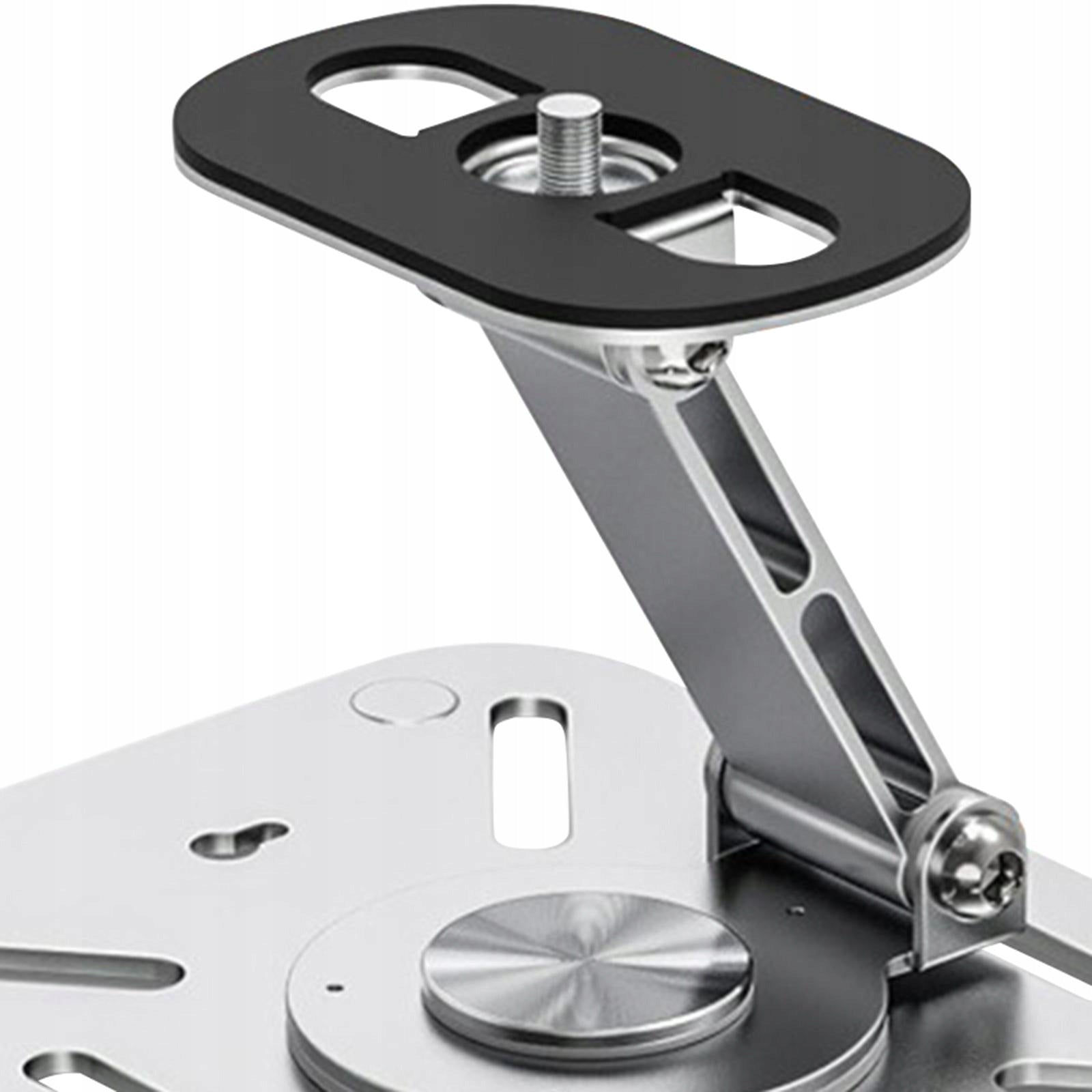 Projector Stand Angle Adjustment Easy to Install Compact 1/4inch Silver Packaging status original