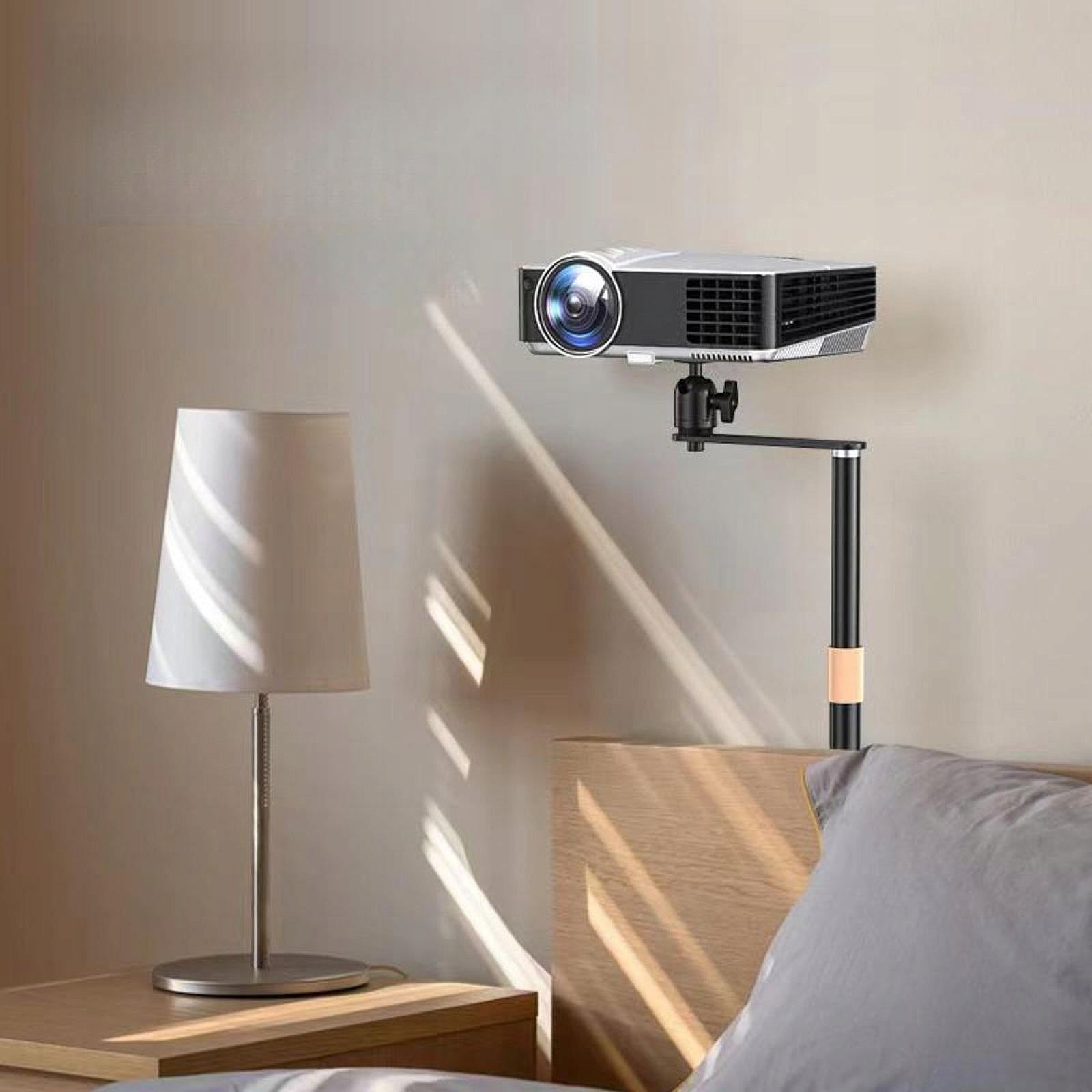 Projector Stand Non Slip Base Standing Carbon Steel with 16cm Slide Rail Model Projector Rack Holder Floor Standing 1/4 Screw