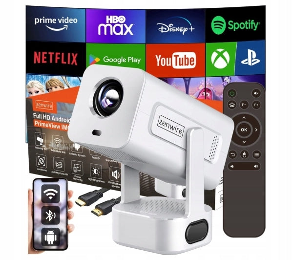 Projector Zenwire KPROIMC360 LED Full HD Wi-Fi Bluetooth 400 ANSI lumen Operating volume 28 dB