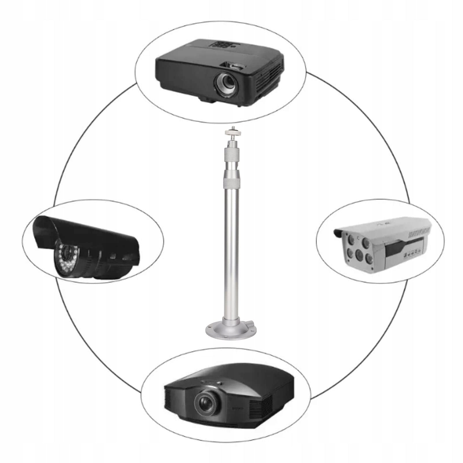 Projector ceiling mount adjustable 360°, load 5 kg Packaging status original