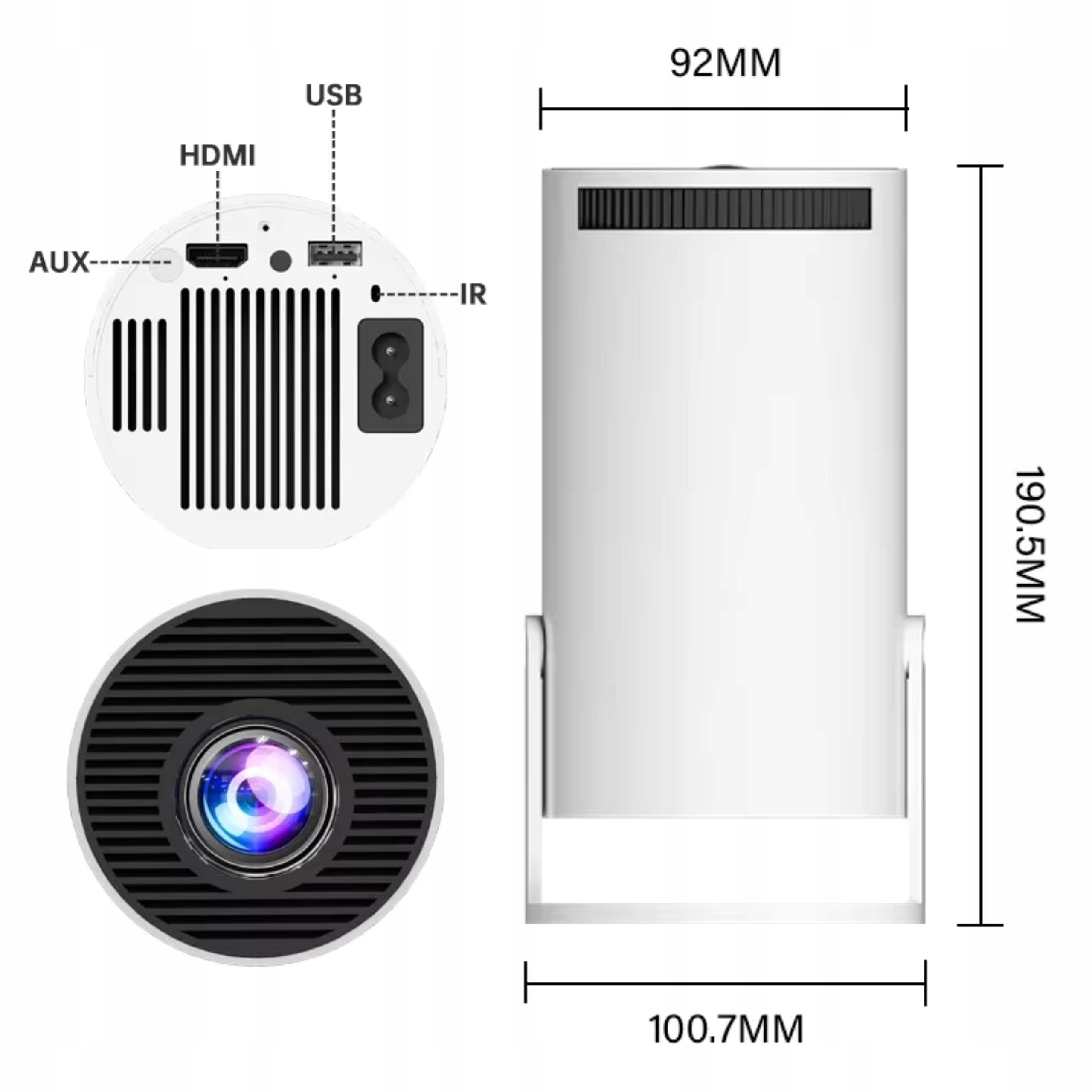 Projektor LED buypro PROJEKTOR M300 PRO biały EAN (GTIN) 5907344713298