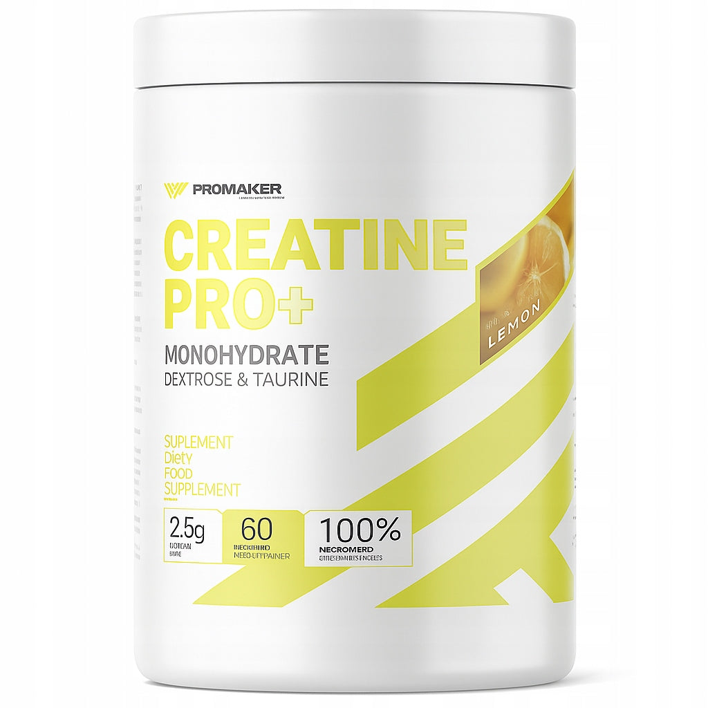 Promaker PRO+ 300g Creatine Monohydrate Powder LEMON Muscle LEMON