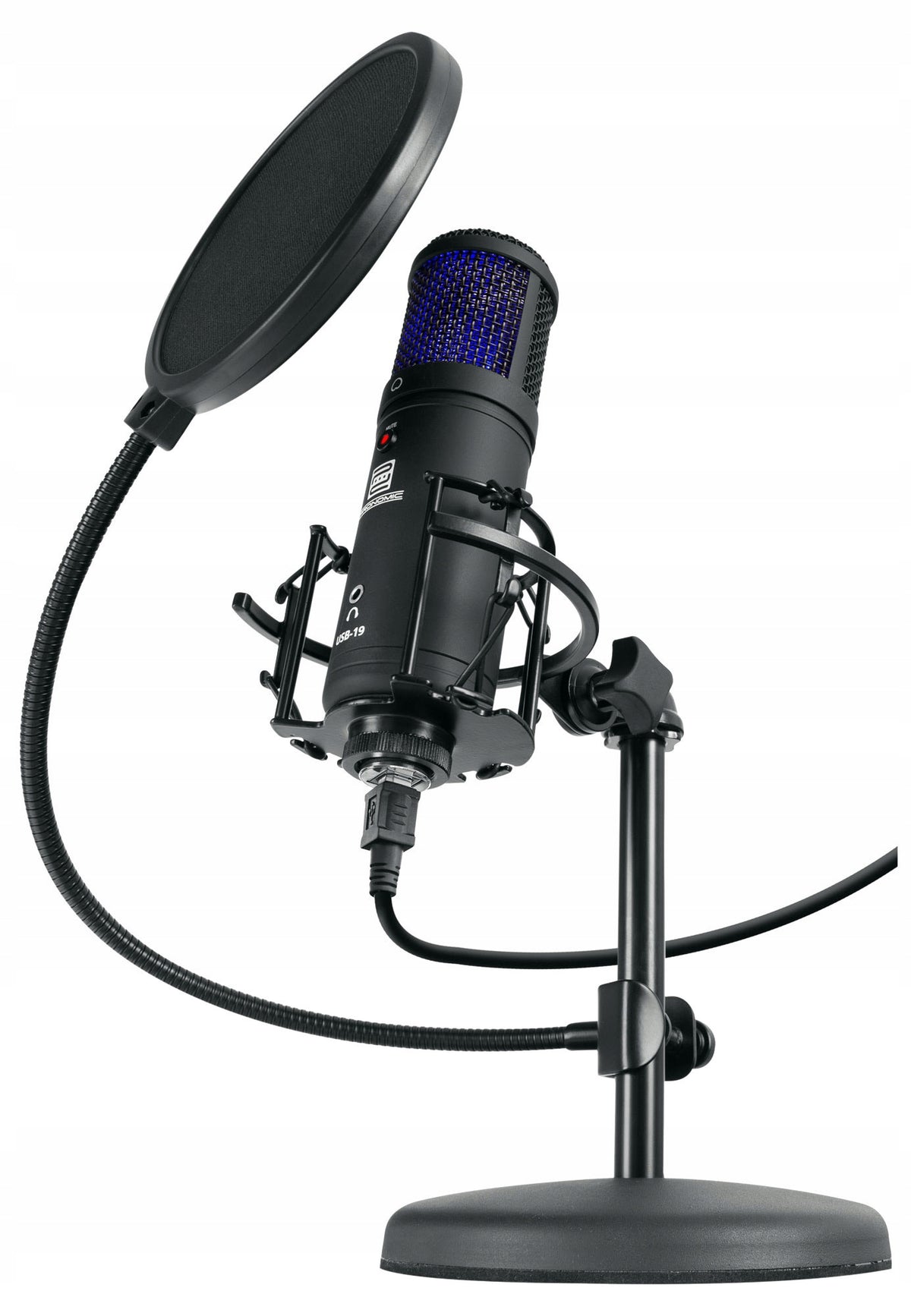 Pronomic USB-19 USB velkomembránový mikrofonní set