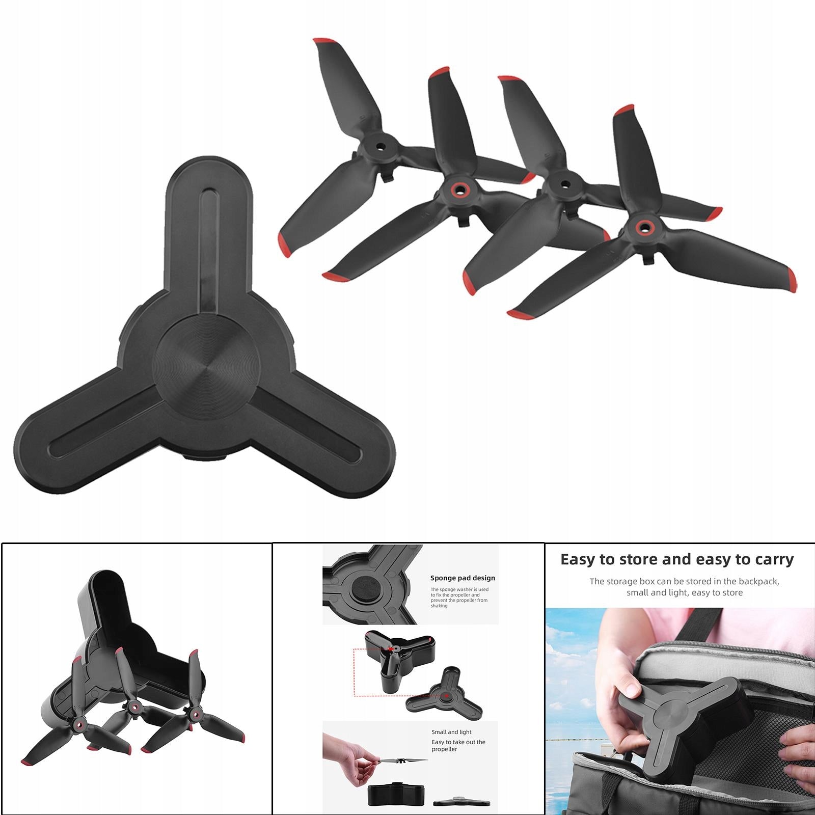 Propeller Protection Storage Box, Case Propellers, Box with Propellers Packaging status original