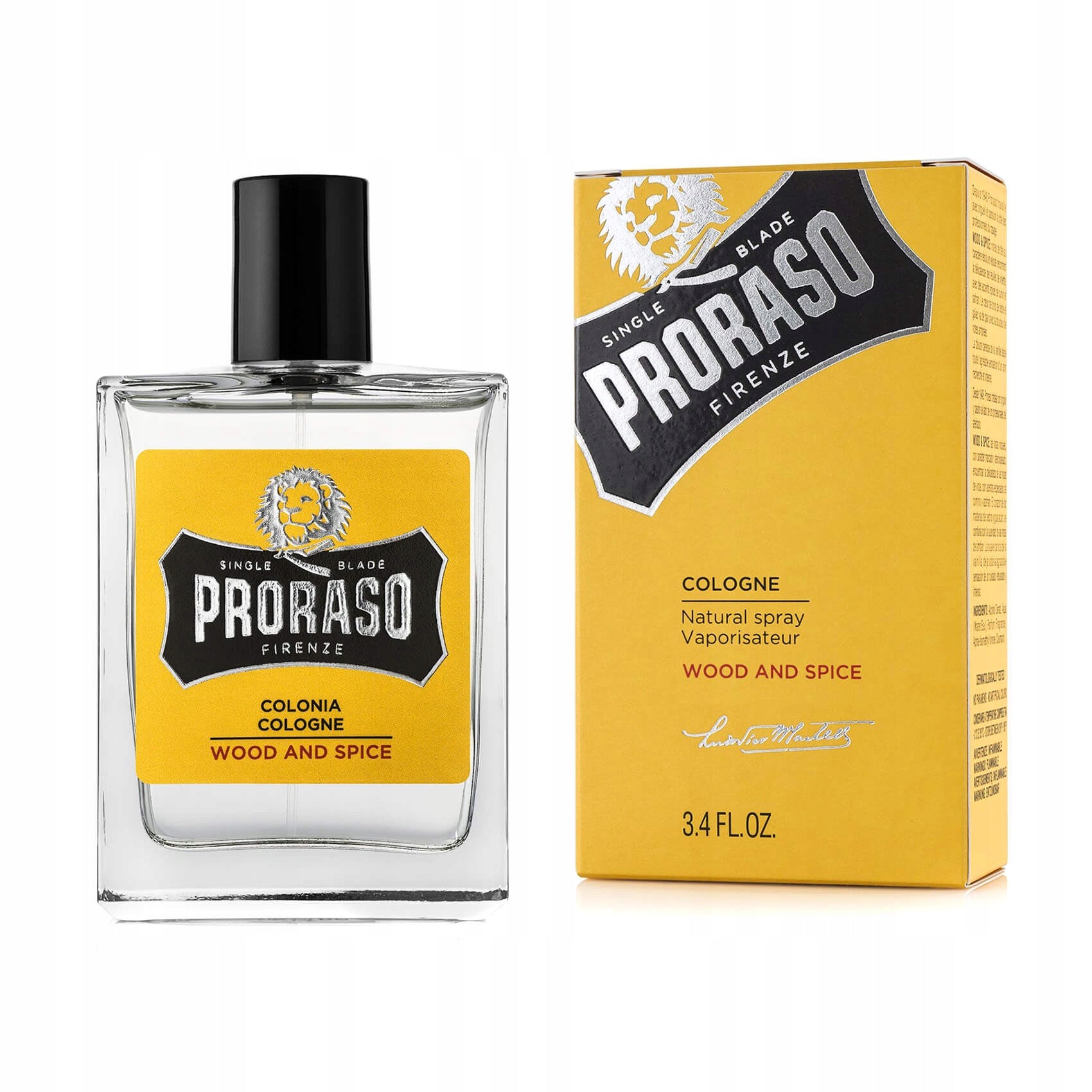 Proraso Wood and Spice cologne 100 ml