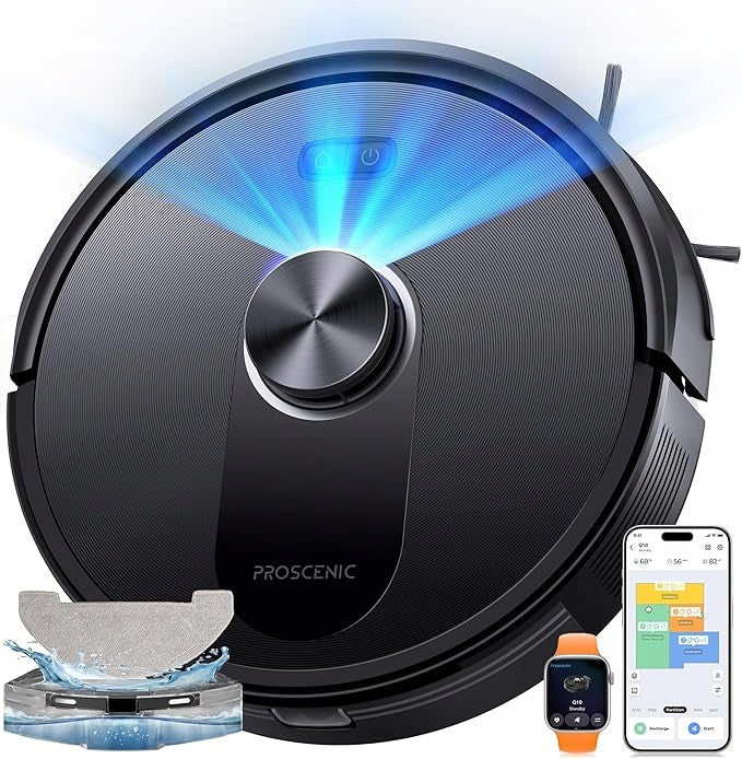 Proscenic Q10 Robot Vacuum Cleaner with Mop 8000 Pa Laser Navigation