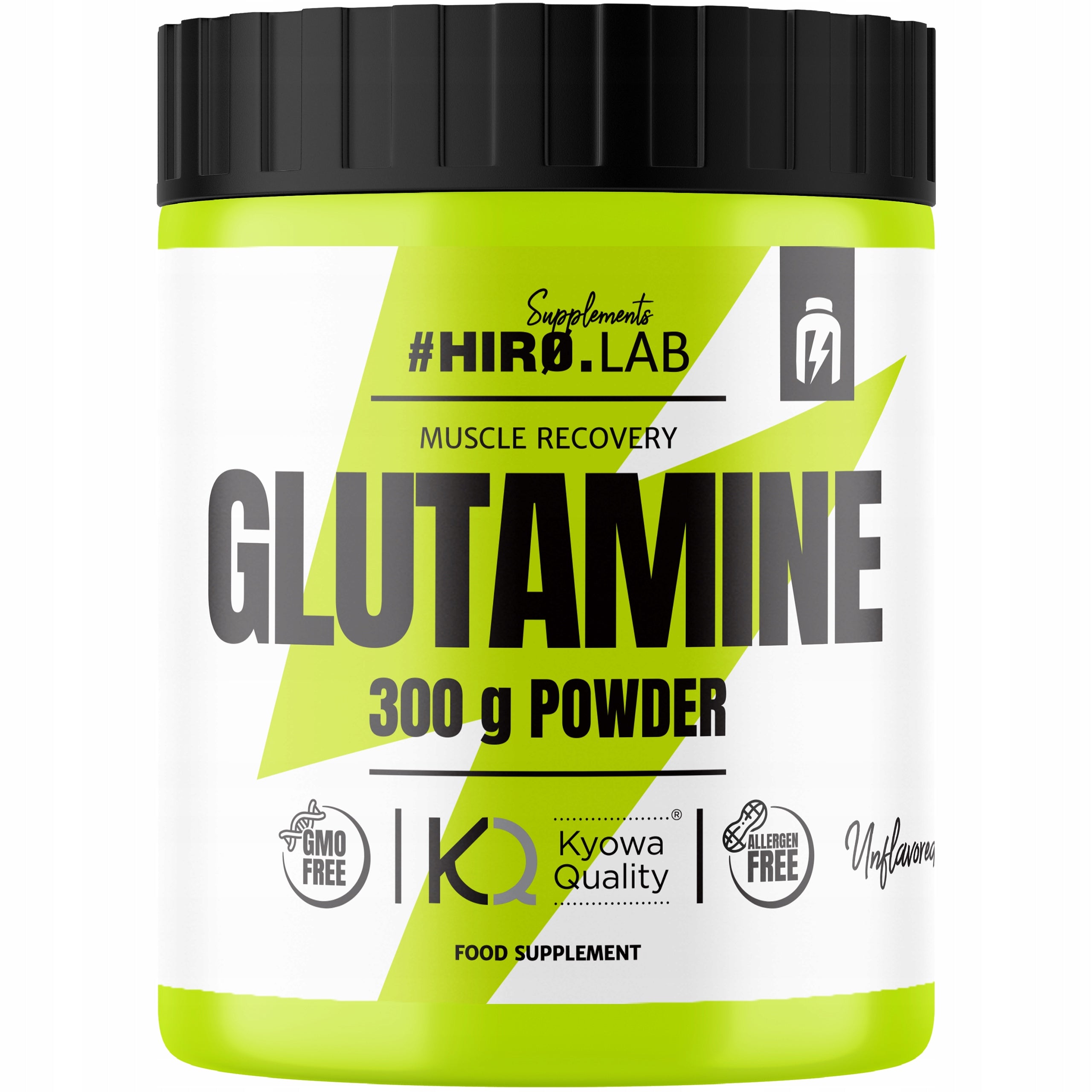 Proszek glutamina Glutamine - 300g HIRO.LAB 300 g naturalny