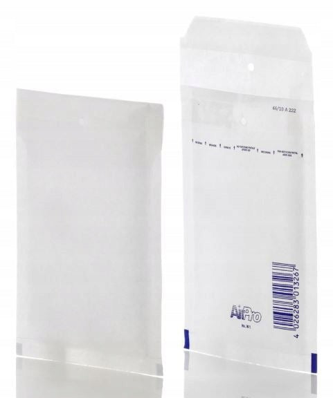 Protective Bong envelope A 11 white 130x175 mm inside 100x165 mm (C6) pcs