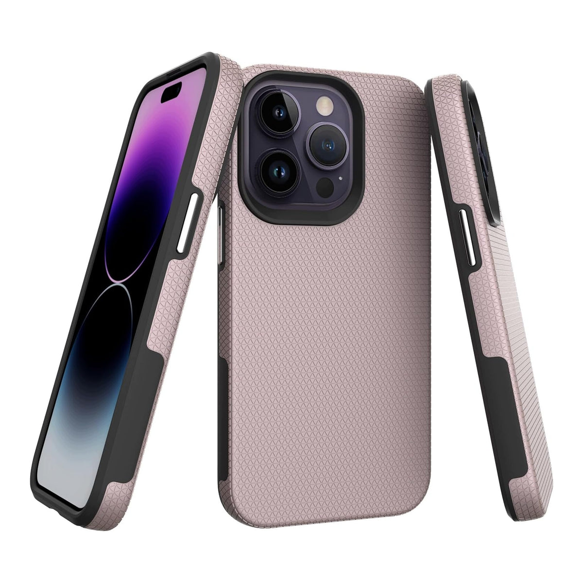 Protective Case iPhone 14 Pro Hard Military Resistance Rose Gold