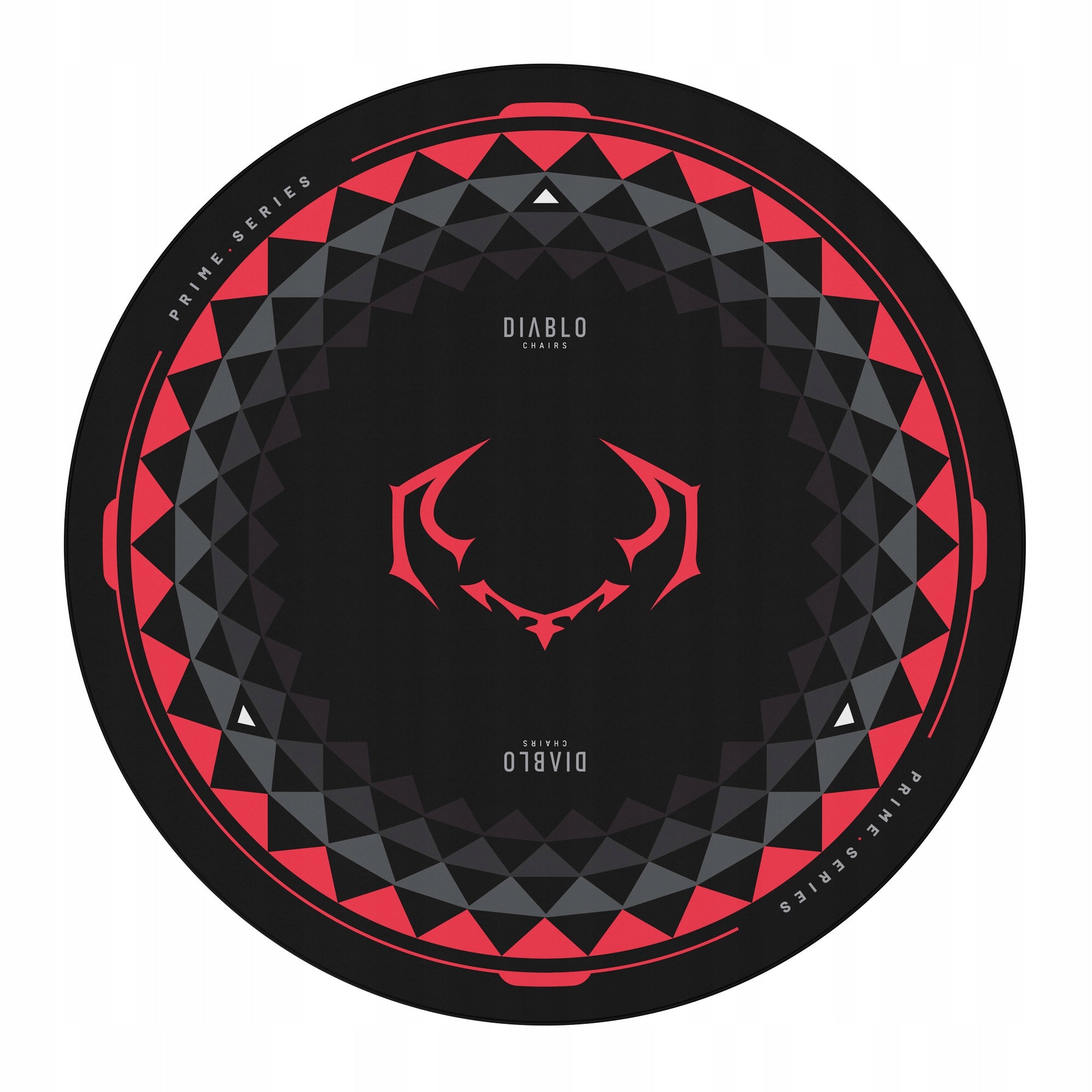 Protective Chair Mat Non-Slip DIABLO PRIME Black and Red