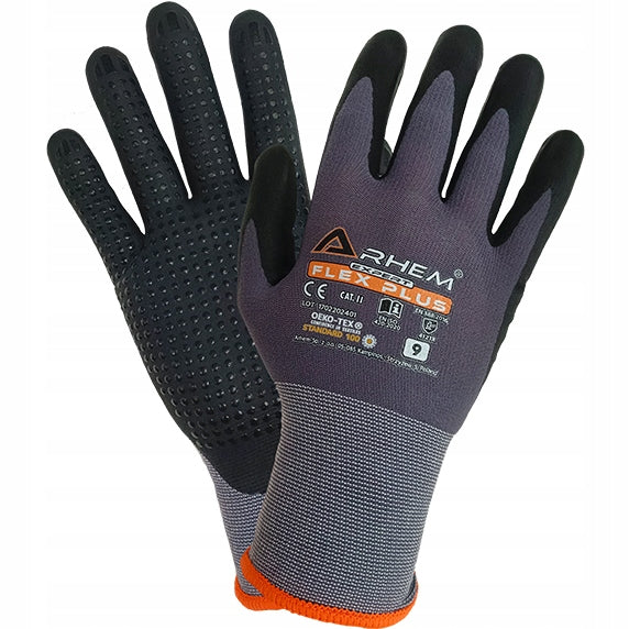 Protective Gloves ARHEM Expert FLEX PLUS Nitrile Resistant Precision 9/L Packaging status original