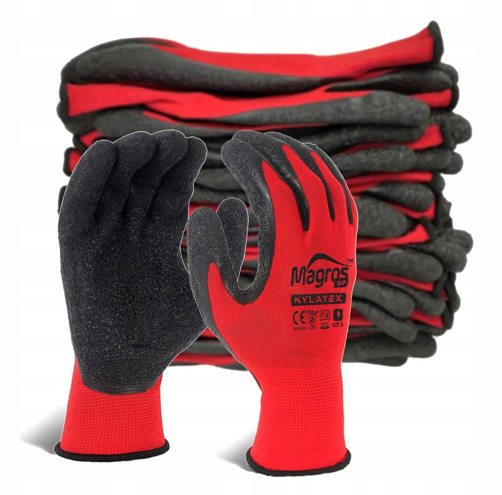 Protective Gloves Work Gloves Durable BHP LATEX r.9-L op.10 PAR