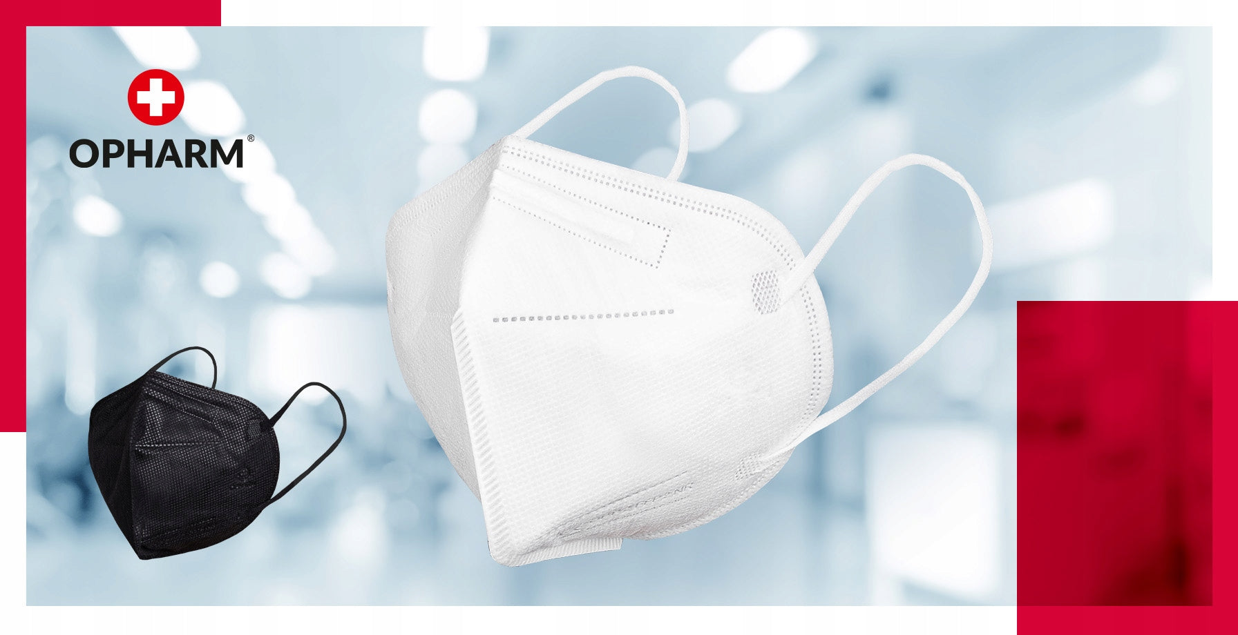 Protective Mask FFP3 3 pieces black packed in bulk Medical device no