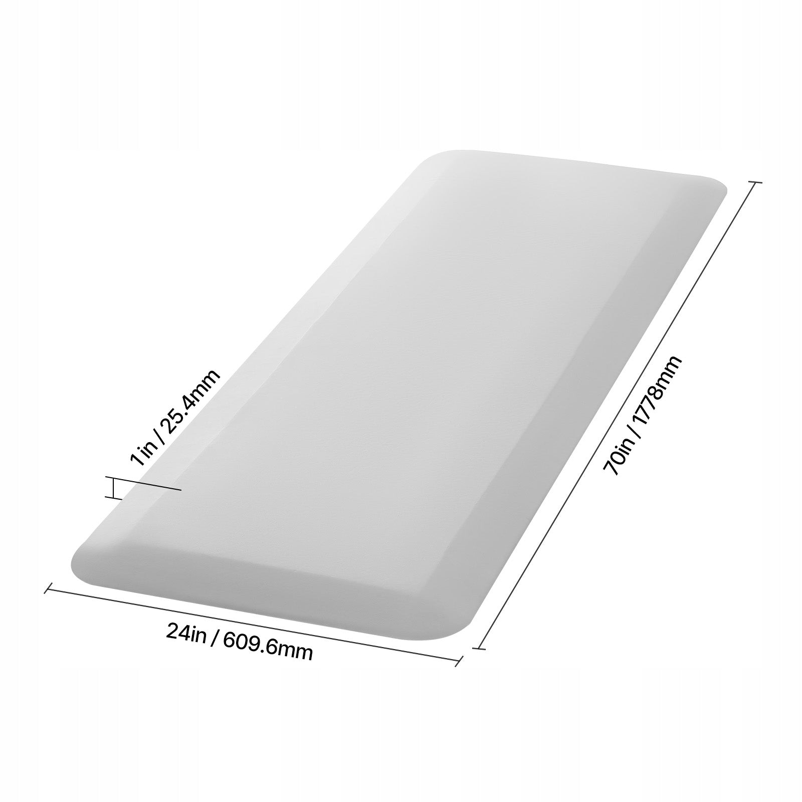 Protective Mat 60,96x177,8CM 25,4MM For Elderly Patients PVC Medical device no