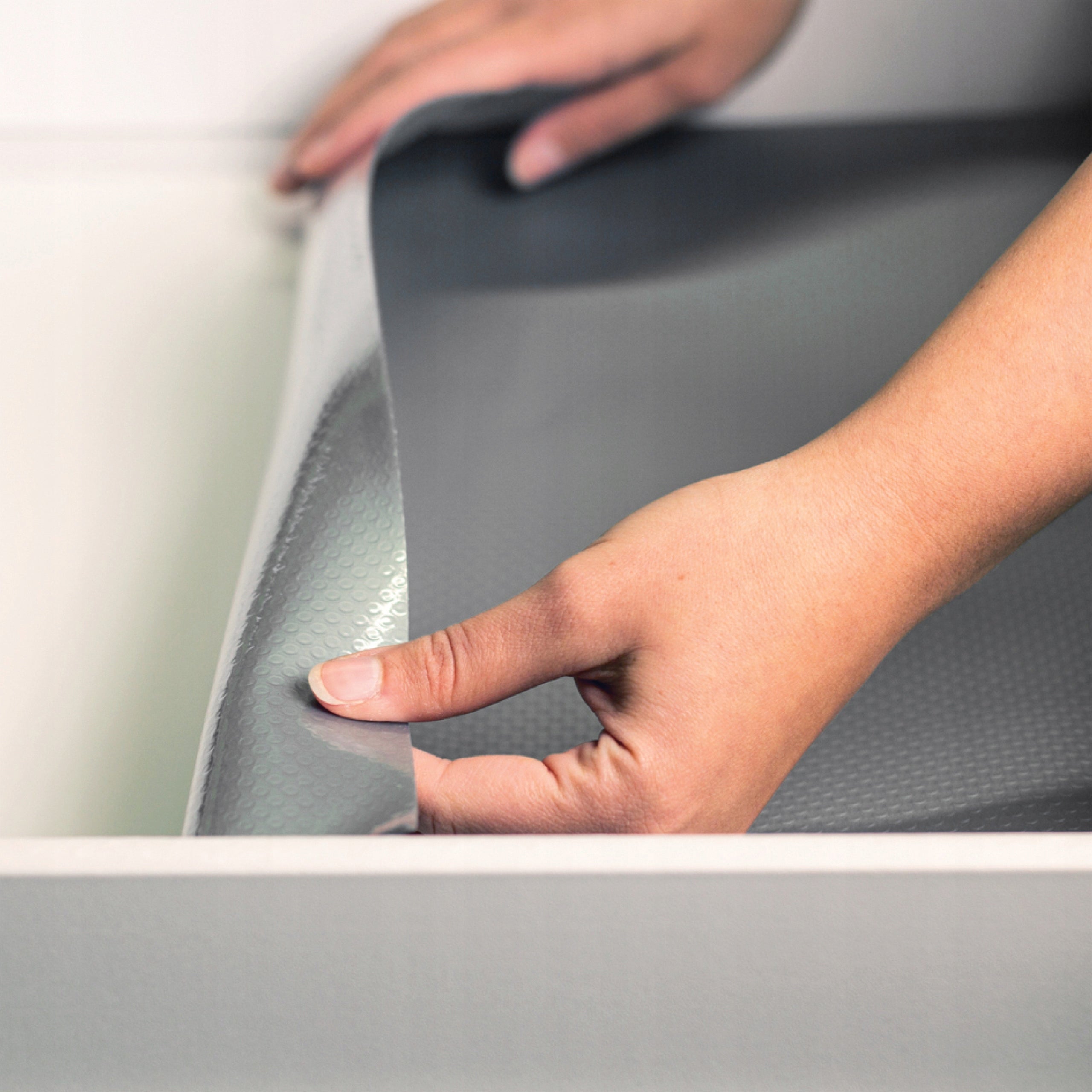 Protective Mat Non-Slip For Drawers Cabinets Dimension 50x150cm Silver Color silver