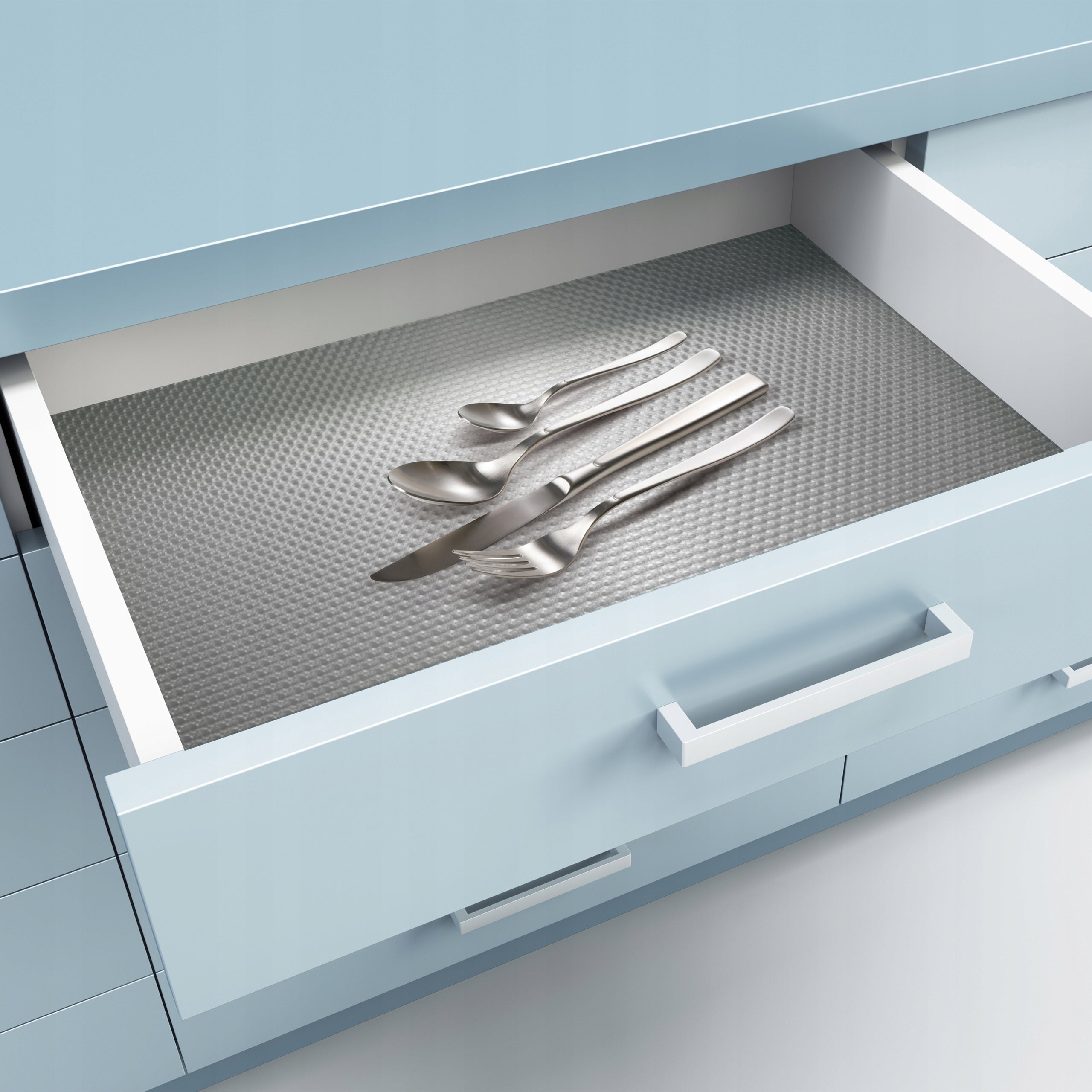 Protective Mat Non-Slip For Drawers Cabinets Dimension 50x150cm Silver Number of pieces 1 pcs
