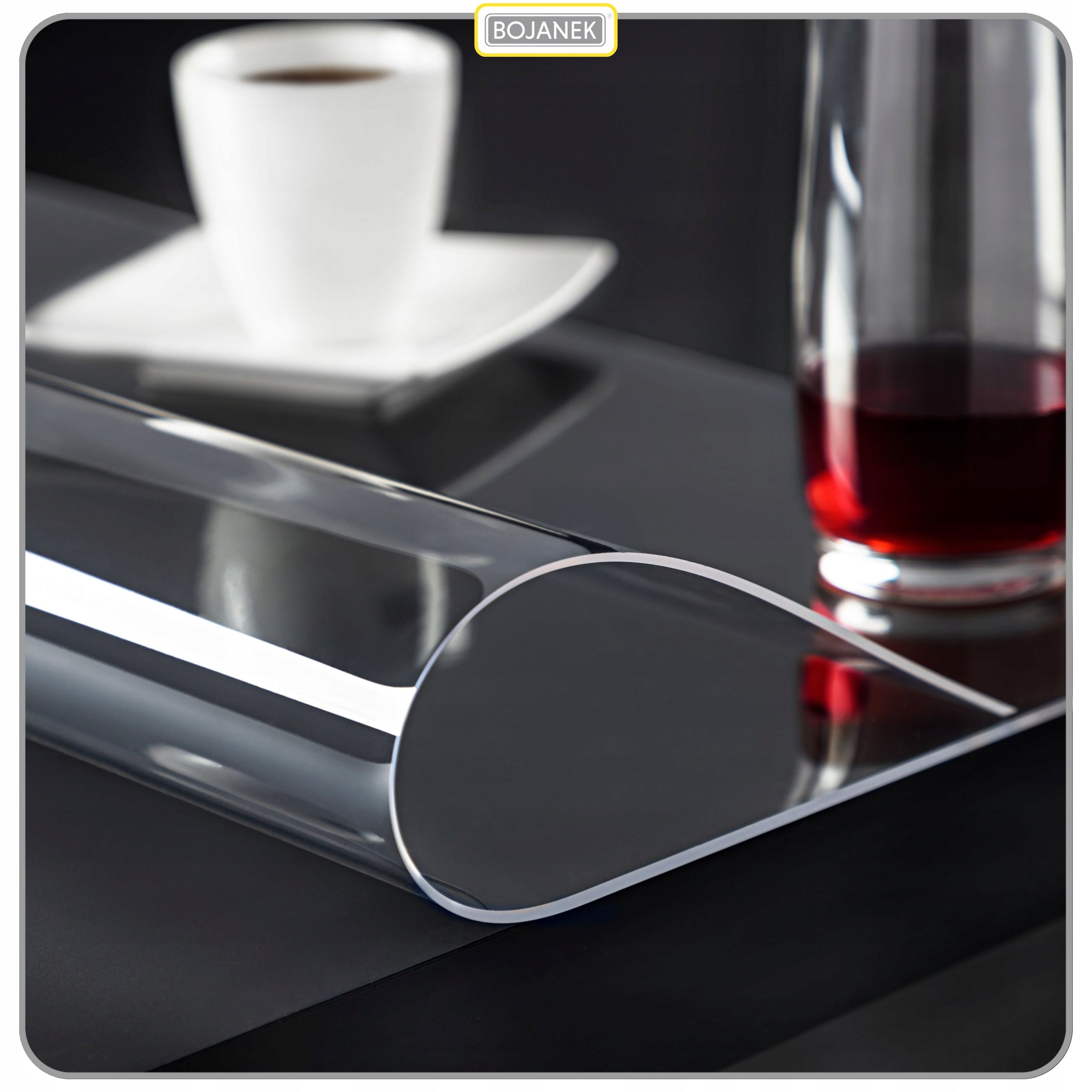 Protective Mat Table Pad Desk Top Soft Glass 90 x 190 cm 1mm Product height 90 cm