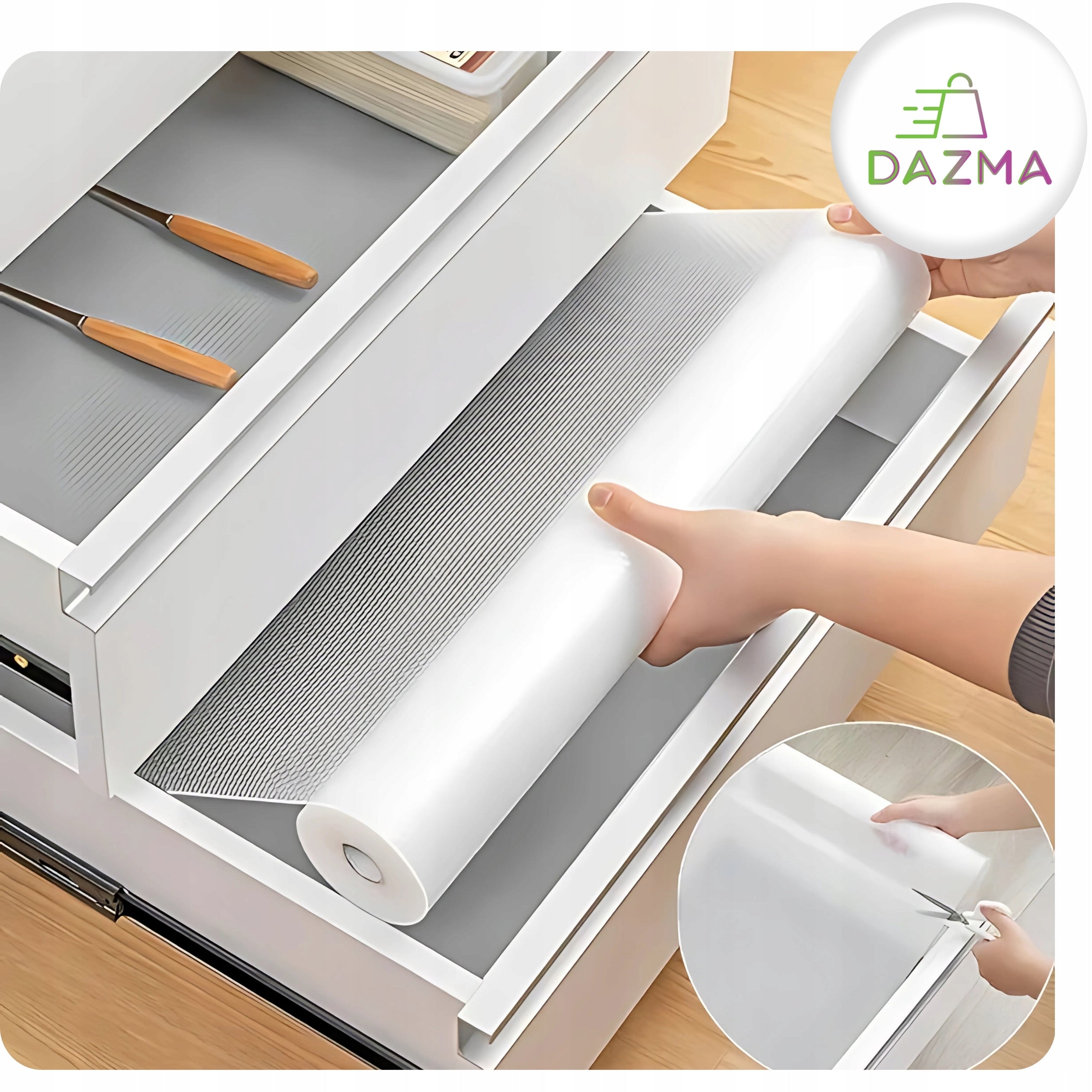Protective Mat for Drawers Cabinets Non-Slip Stain Resistant Strong 150x50 cm Length 150 cm