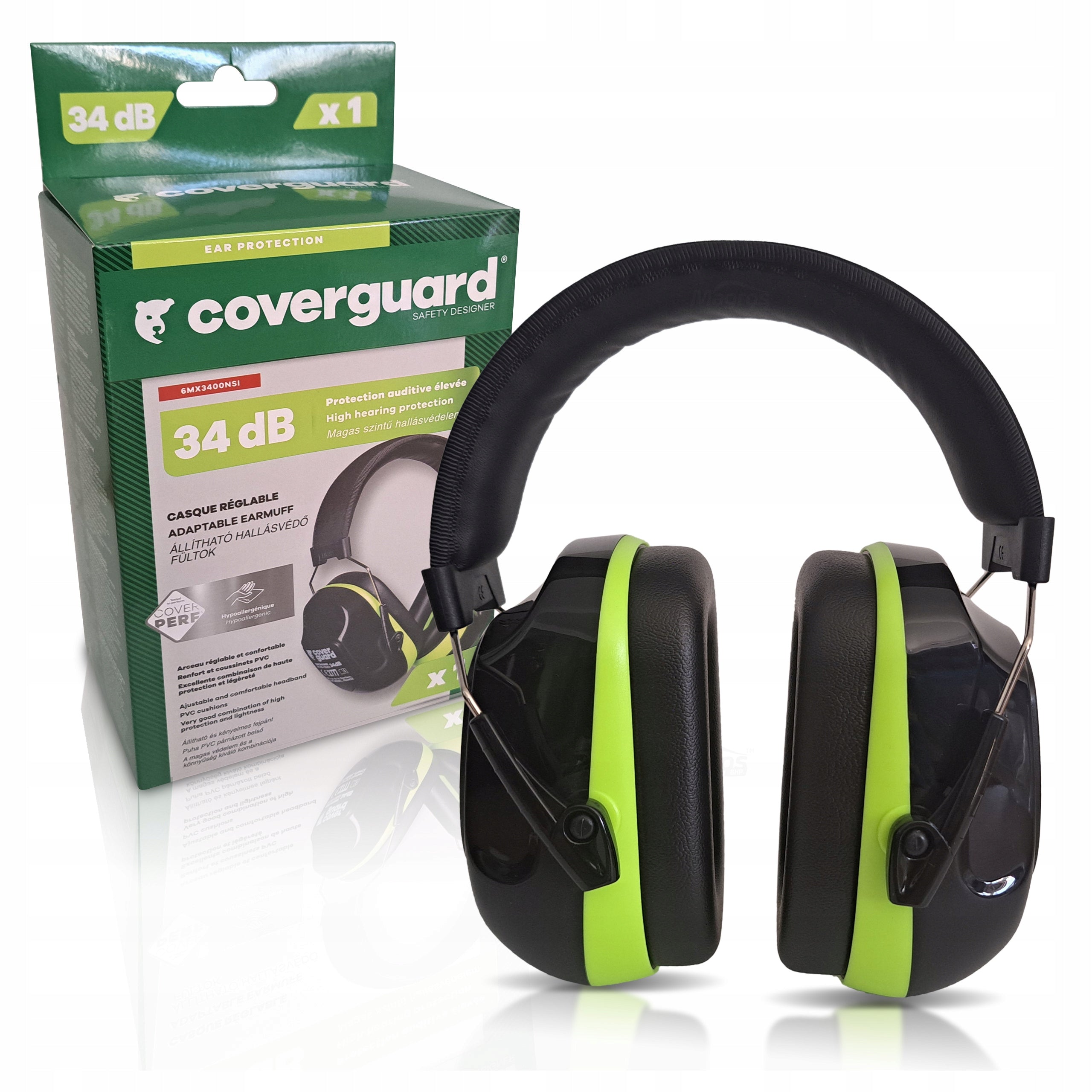 Protective Noise Cancelling Headphones OHS Coverguard MAX340 34 dB