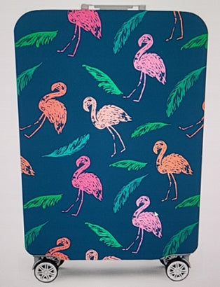 Protective SUITCASE COVER size L Flamingo