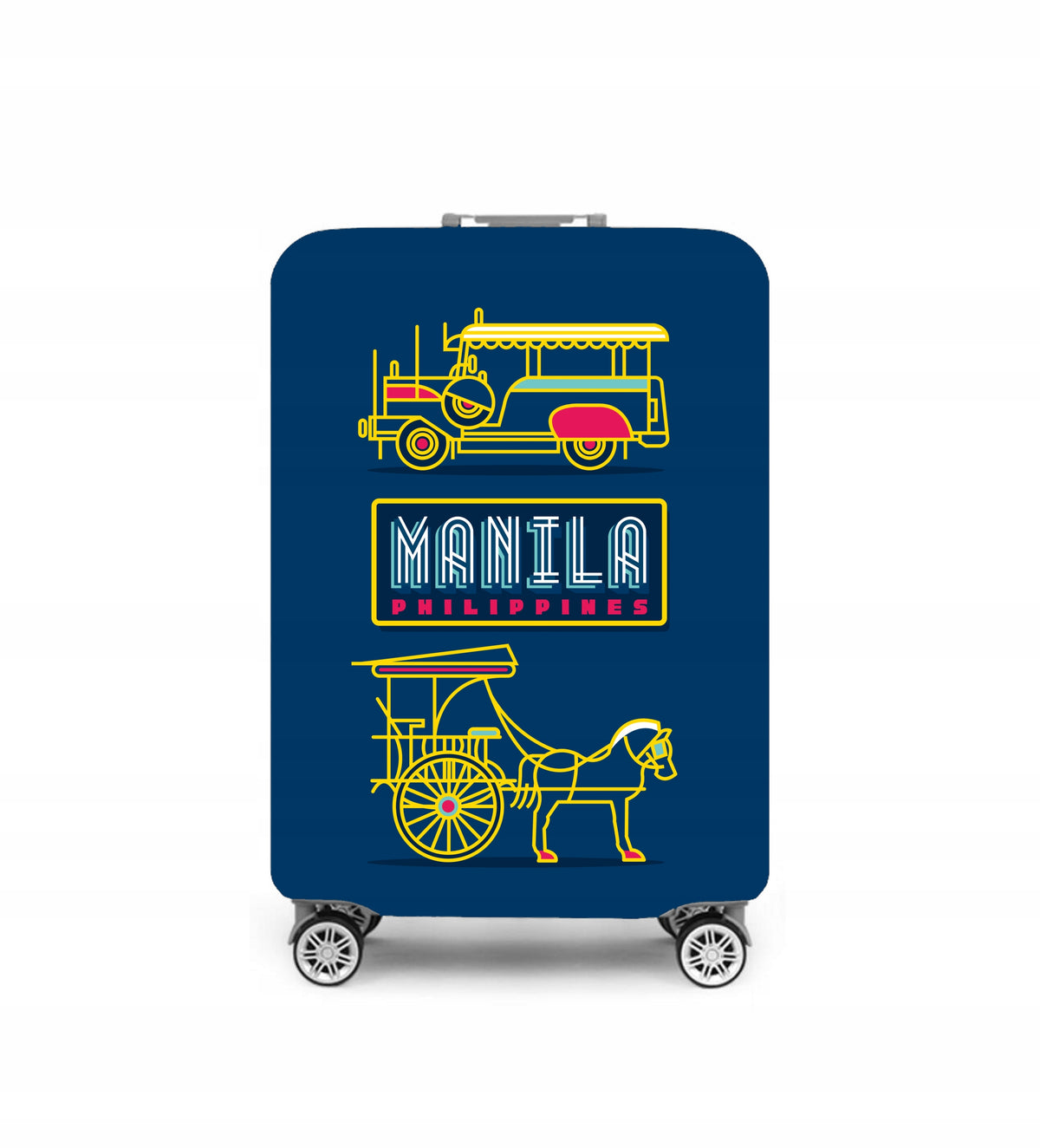 Protective SUITCASE COVER size M Manila
