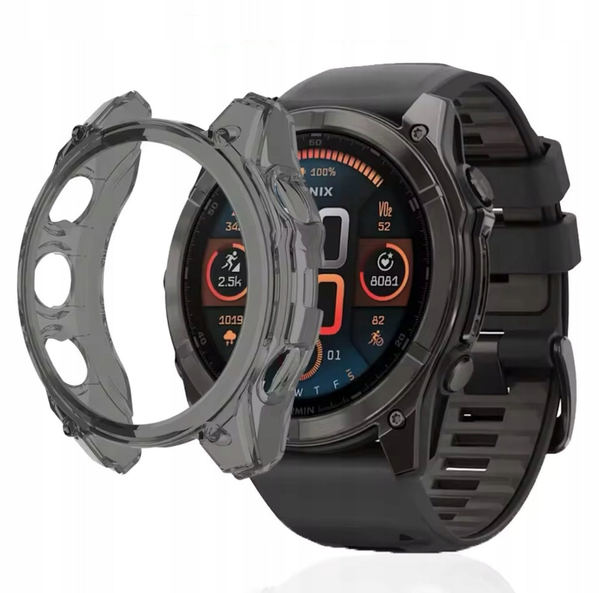 Protective Silicone Case for GARMIN Fenix 8 Amoled Solar E 47mm Brand no brand