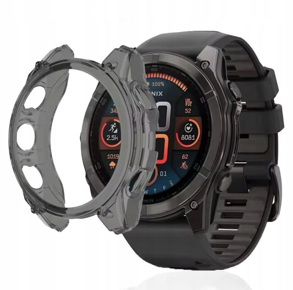Protective Silicone Case for GARMIN Fenix 8 Amoled Solar E 47mm Brand no brand