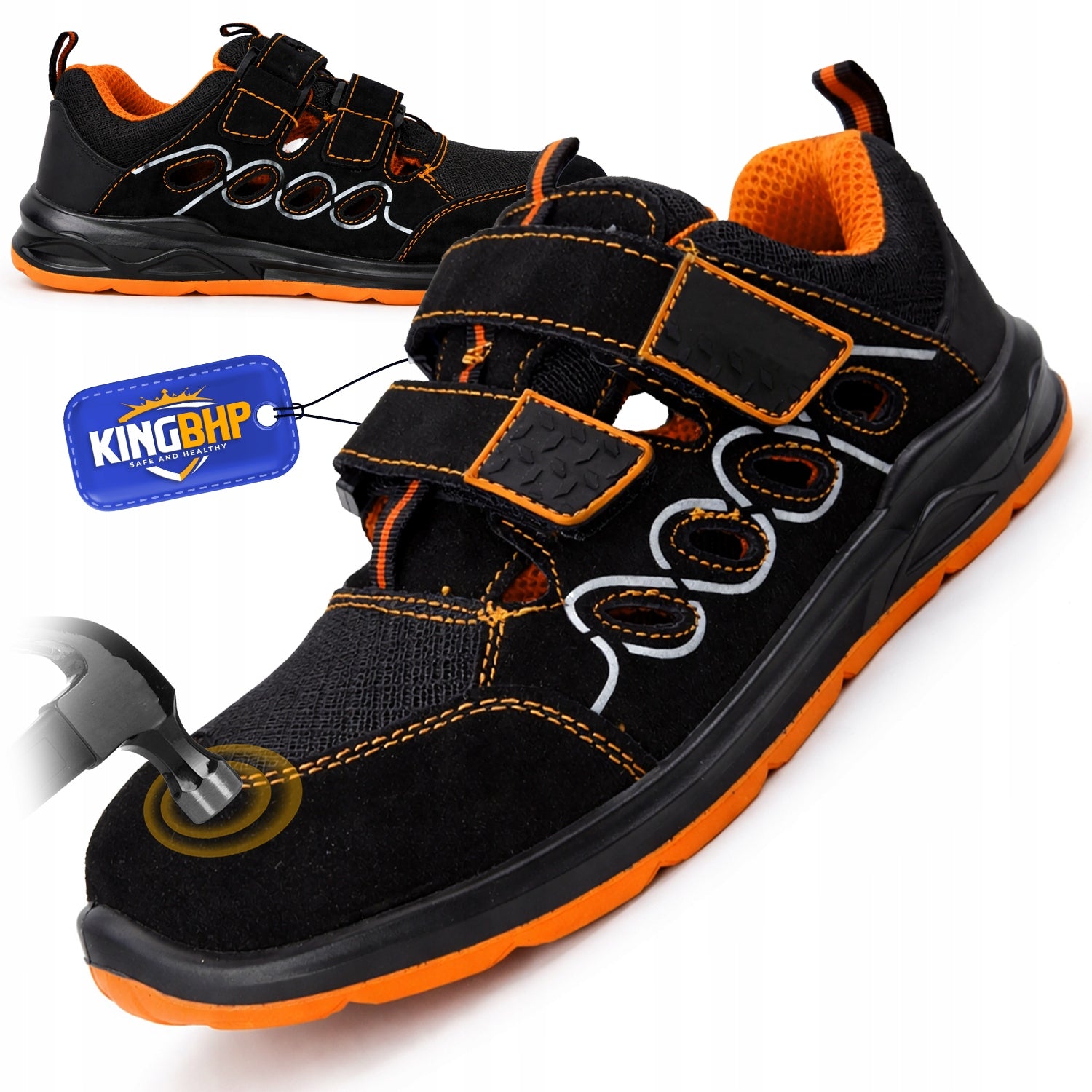 Protective WORK SANDALS Comfortable SHOES Lightweight Steel OUTSOLE Summer BHP S1