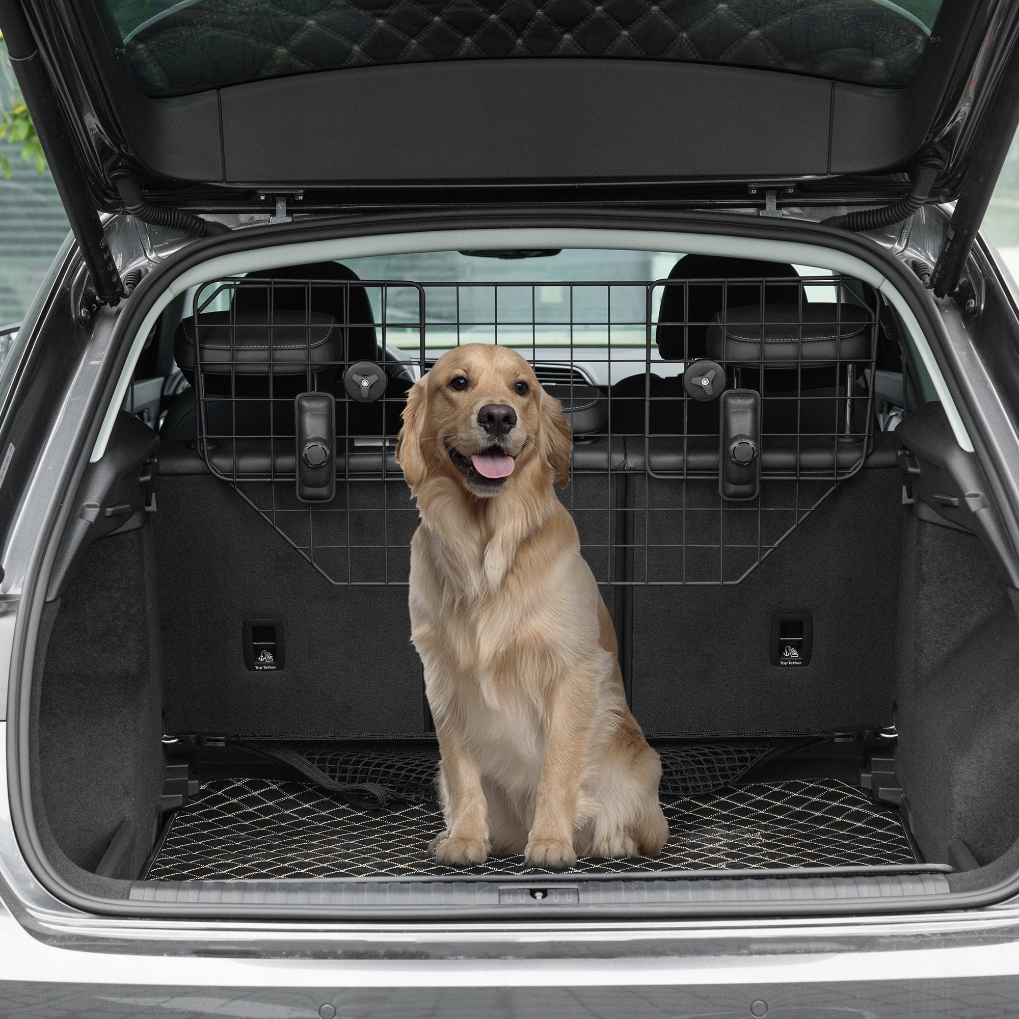 Protective car grille for dog PawHut adjustable 120x40,5 cm