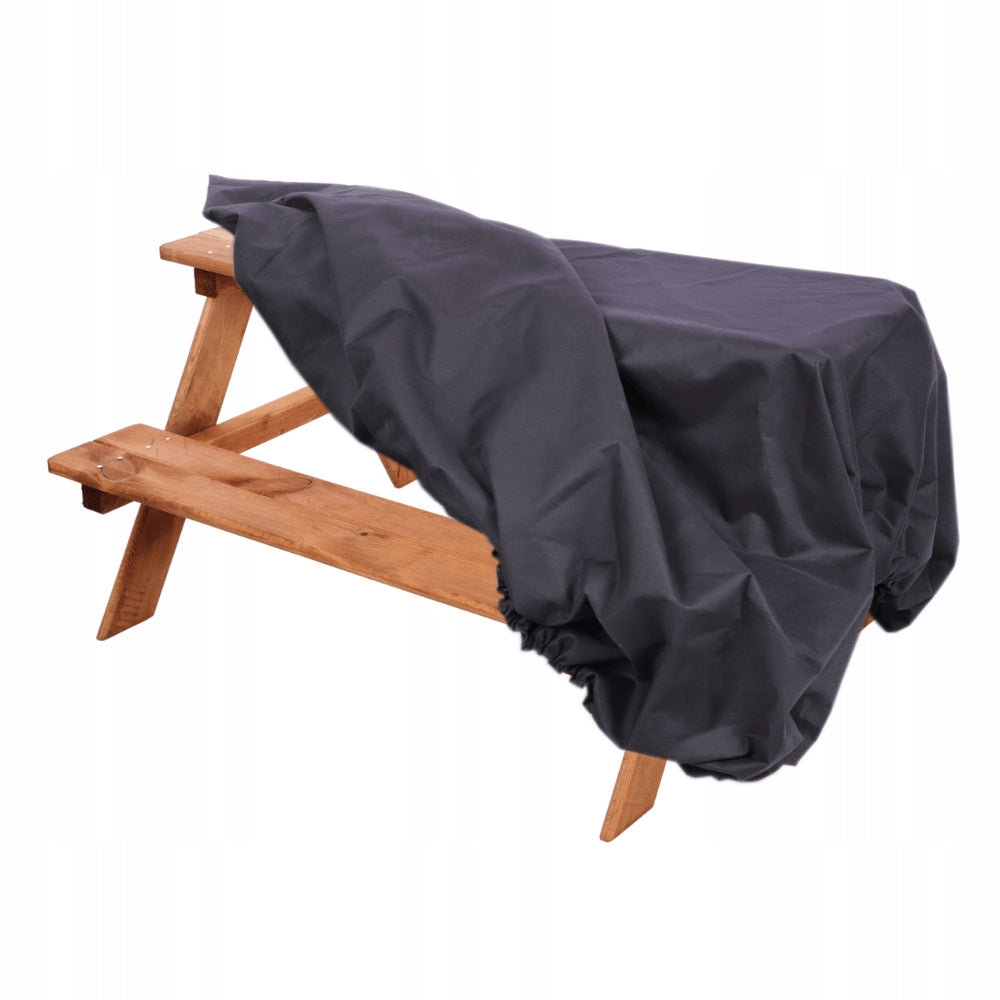 Protective cover for bench BLACK WATERPROOF with elastic band 50x91x90 Length 90 cm