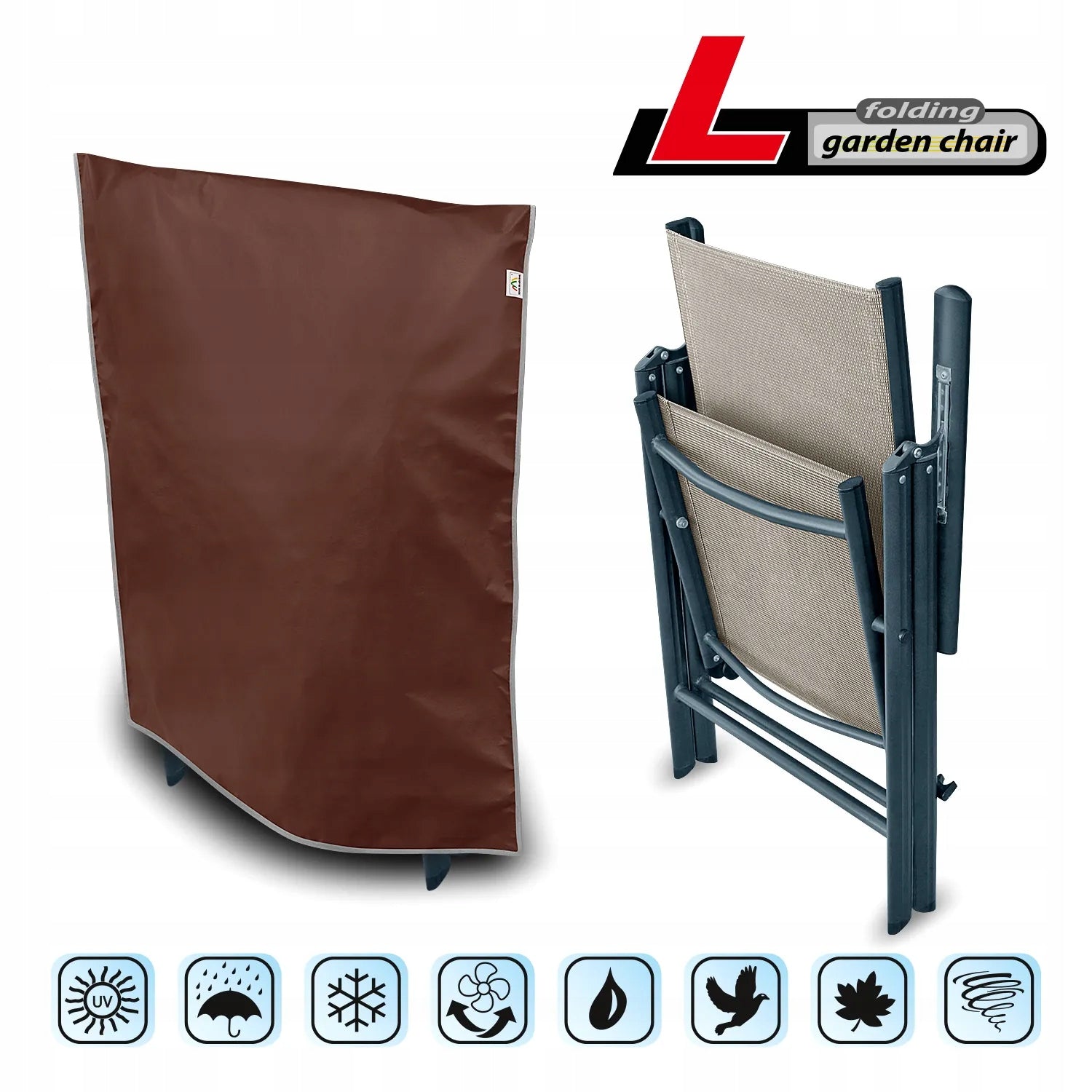 Protective cover for folding garden chair Product width 73 cm