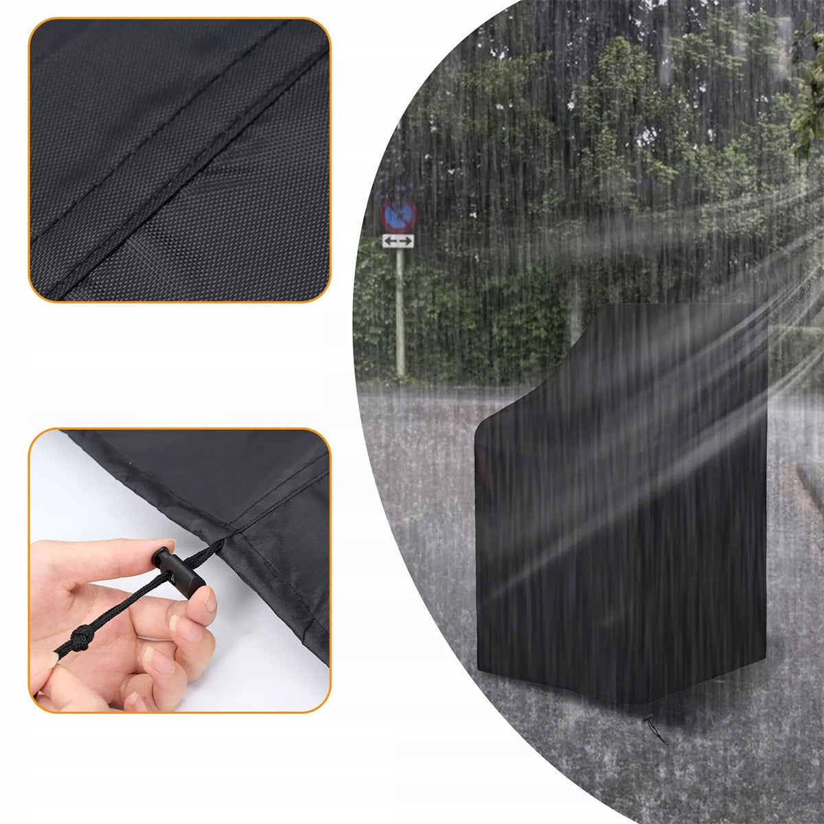 Protective cover for garden chairs 65 x 65 x 80/120cm Kind For Chair